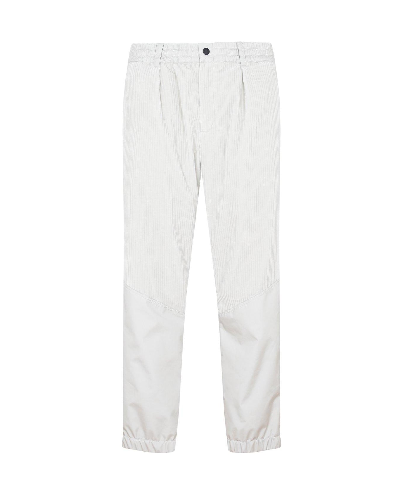 Moncler Grenoble Corduroy Straight Leg Pants - WHITE