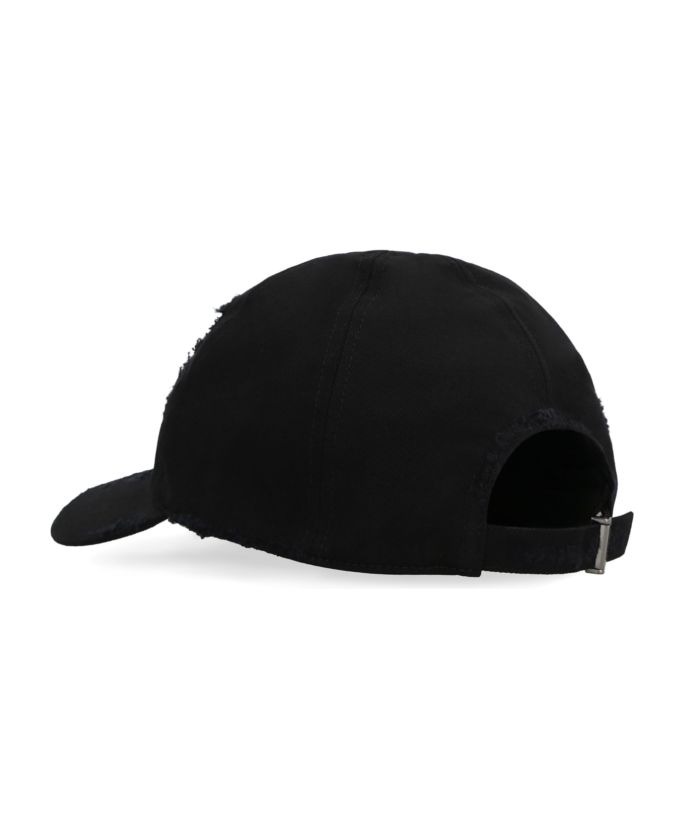 Dolce & Gabbana Baseball Cap With Logo Plaque - black 帽子