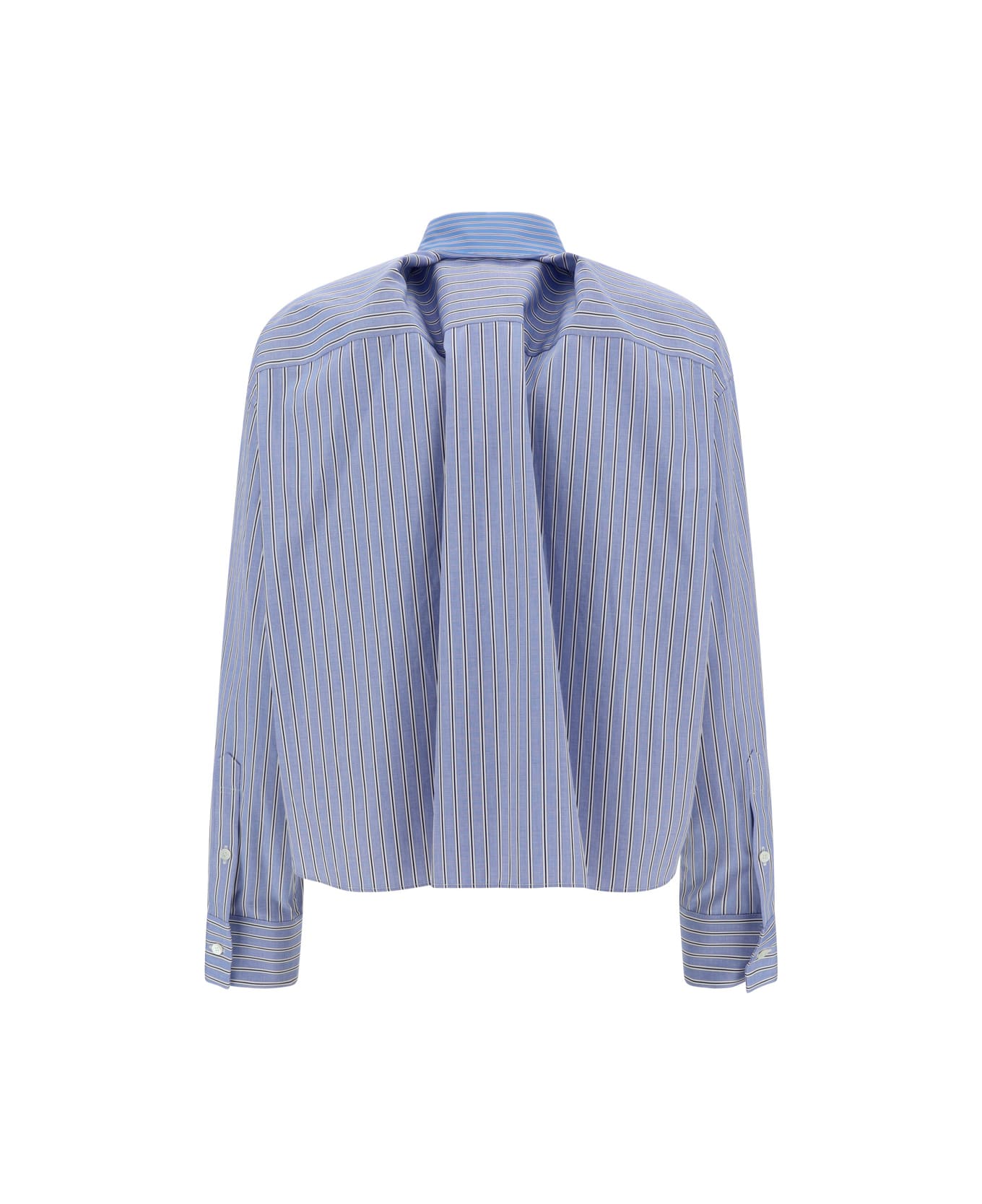 Sacai Thomas Mason Shirt - L.blue Stripe