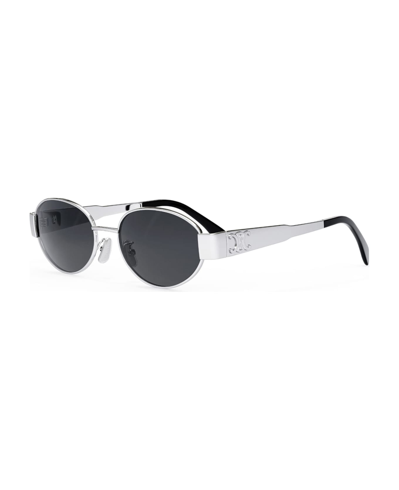 Celine Metal Triomphe Cl40235u - Silver Sunglasses - Silver