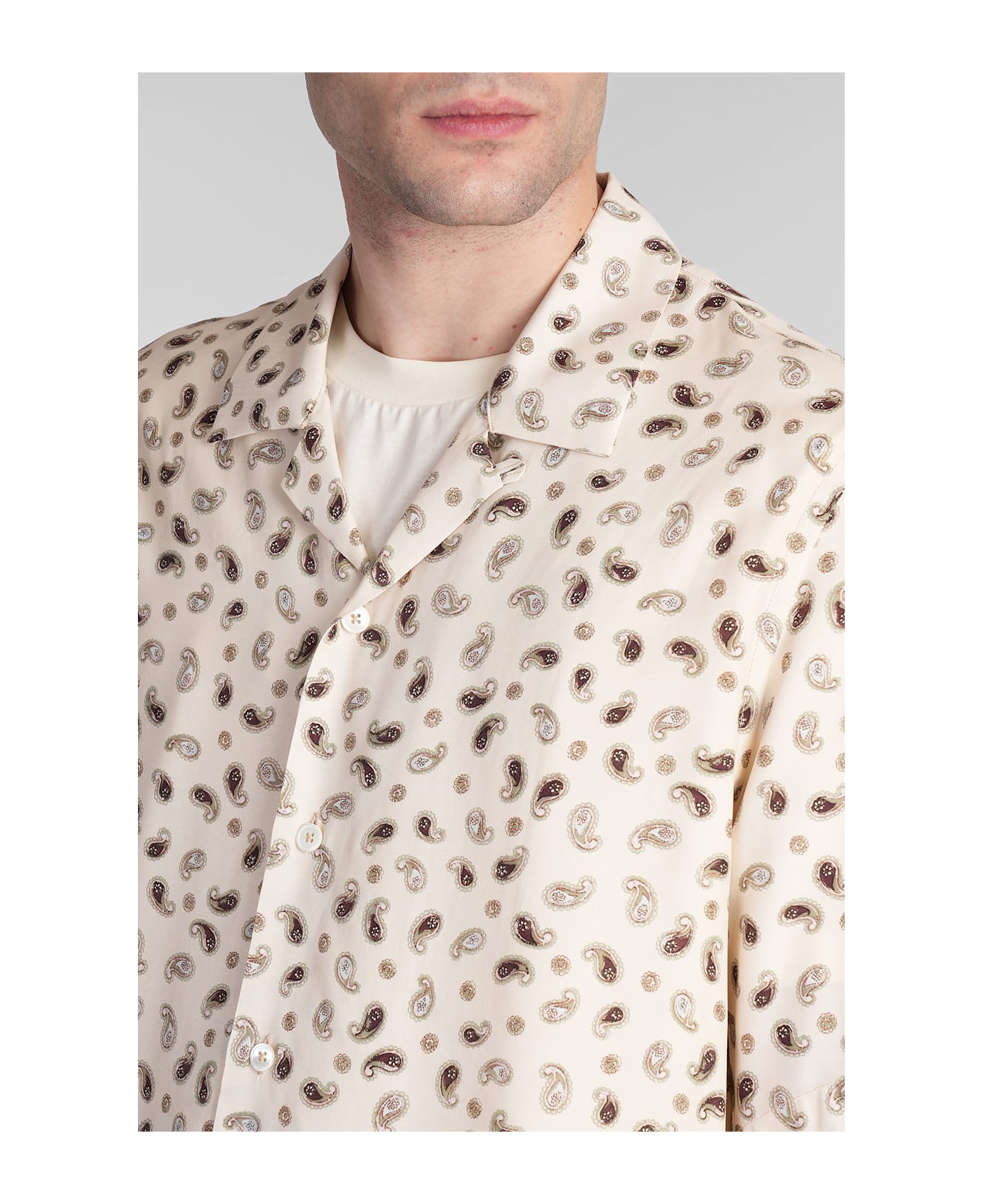 Paul Smith Shirt In Beige Viscose - beige
