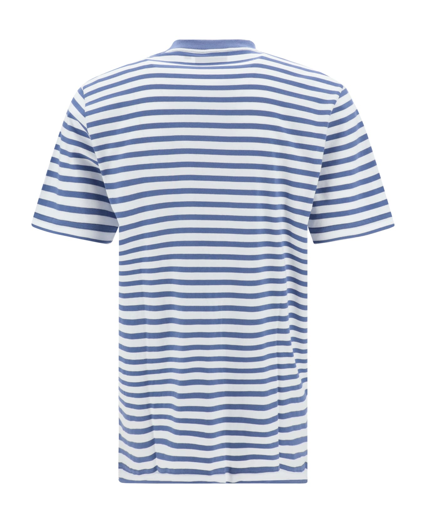 Carhartt T-shirt - Seidler Stripe, Sorrent / White