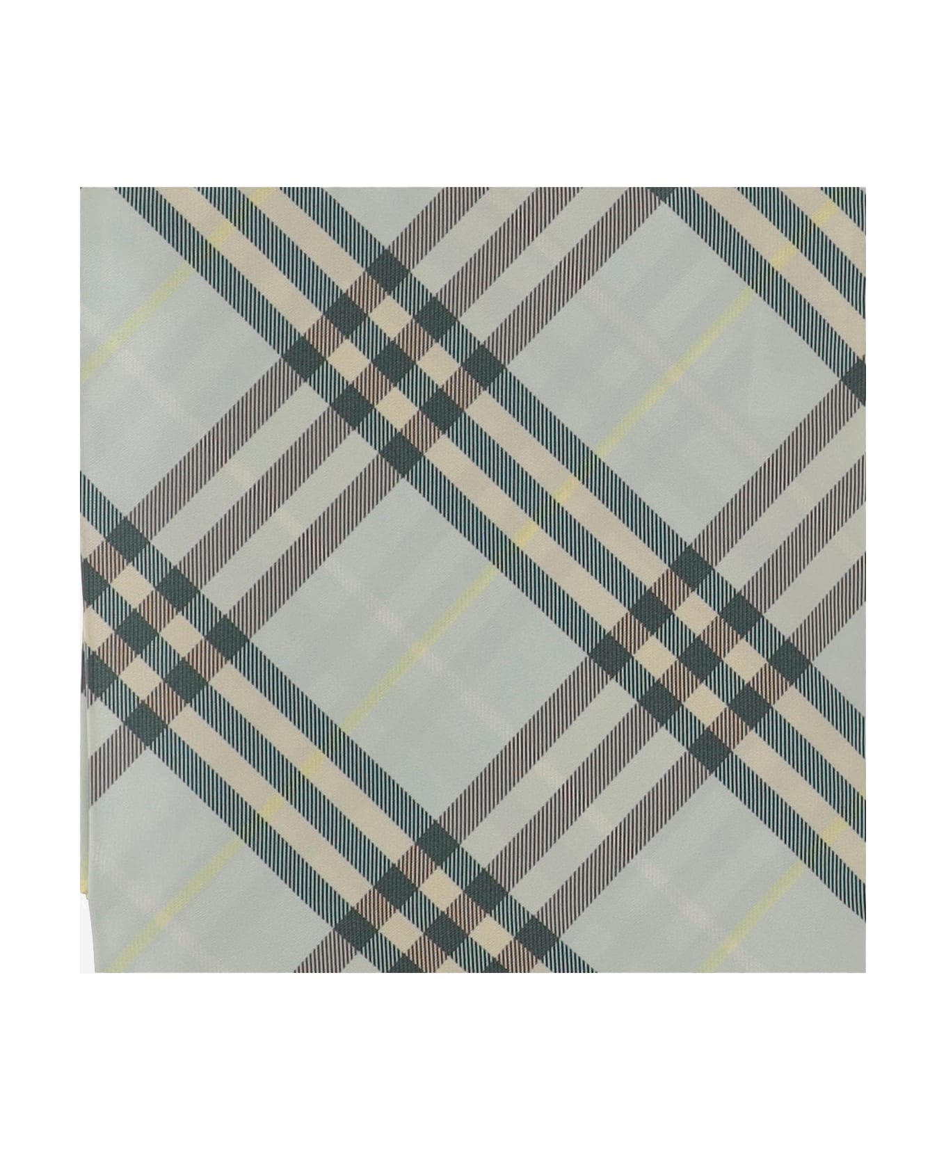 Burberry Silk Check Scarf - Red