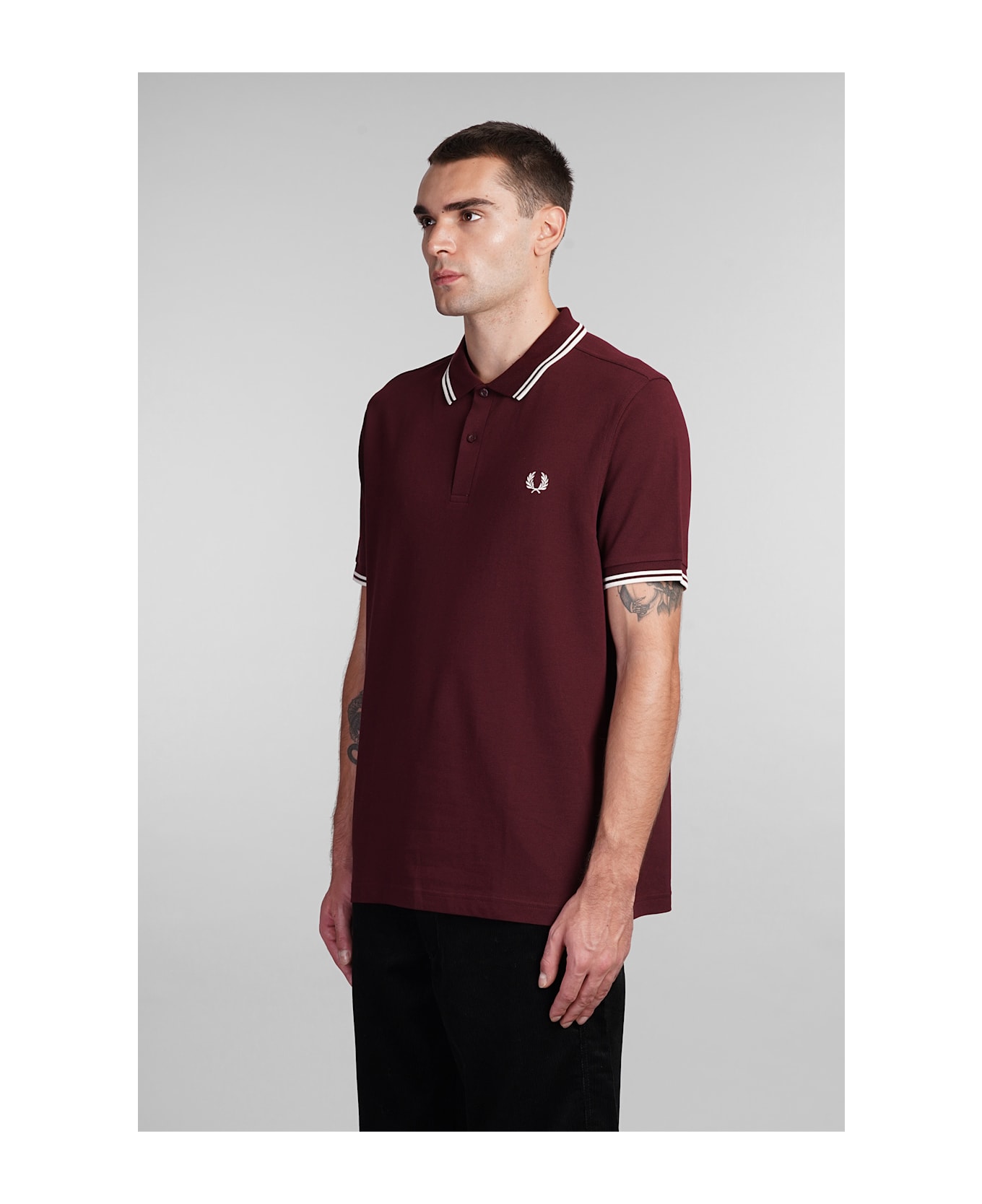 Comme des Garçons Shirt Polo In Bordeaux Cotton - bordeaux