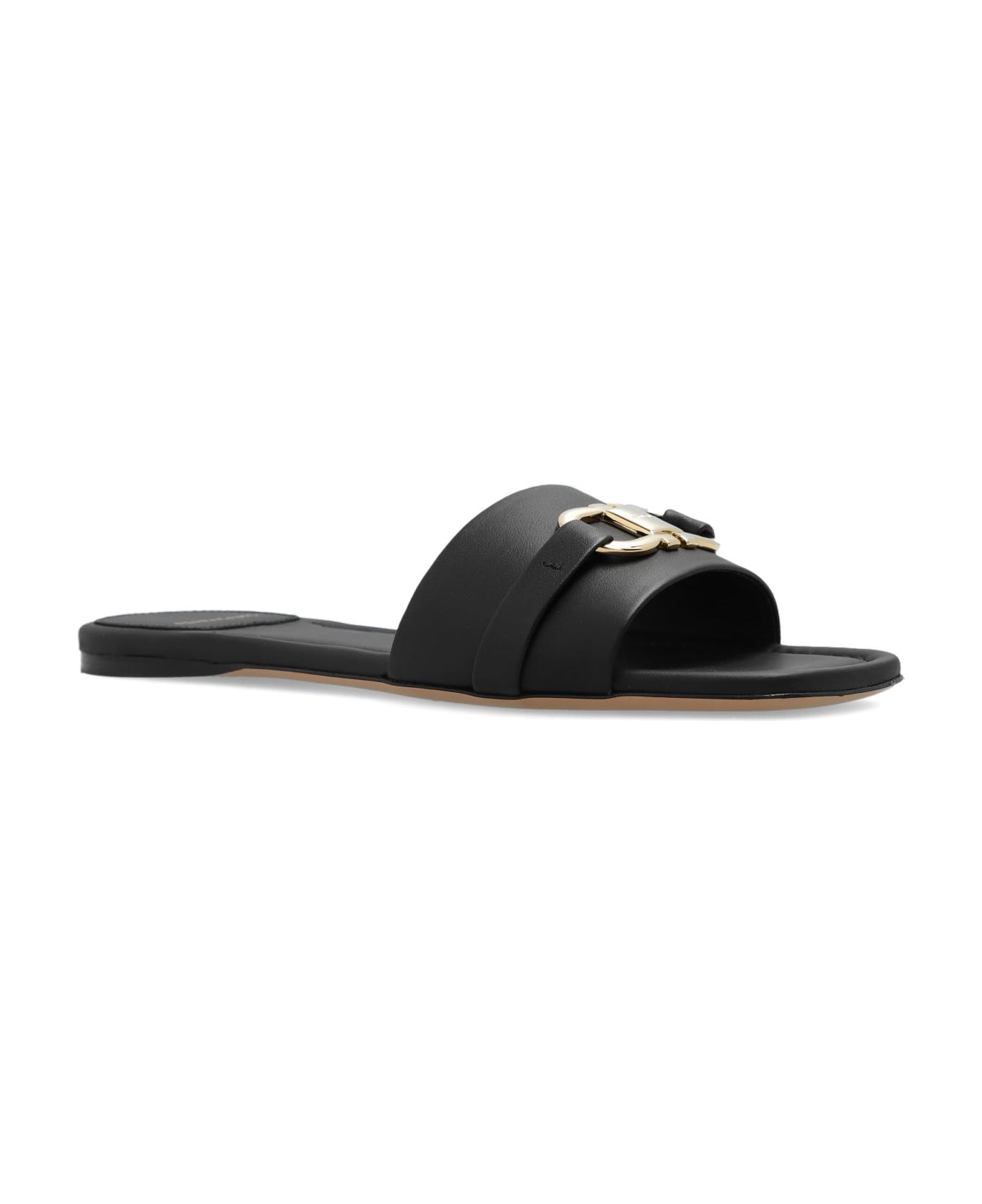 Ferragamo 'leah' Slides - Black