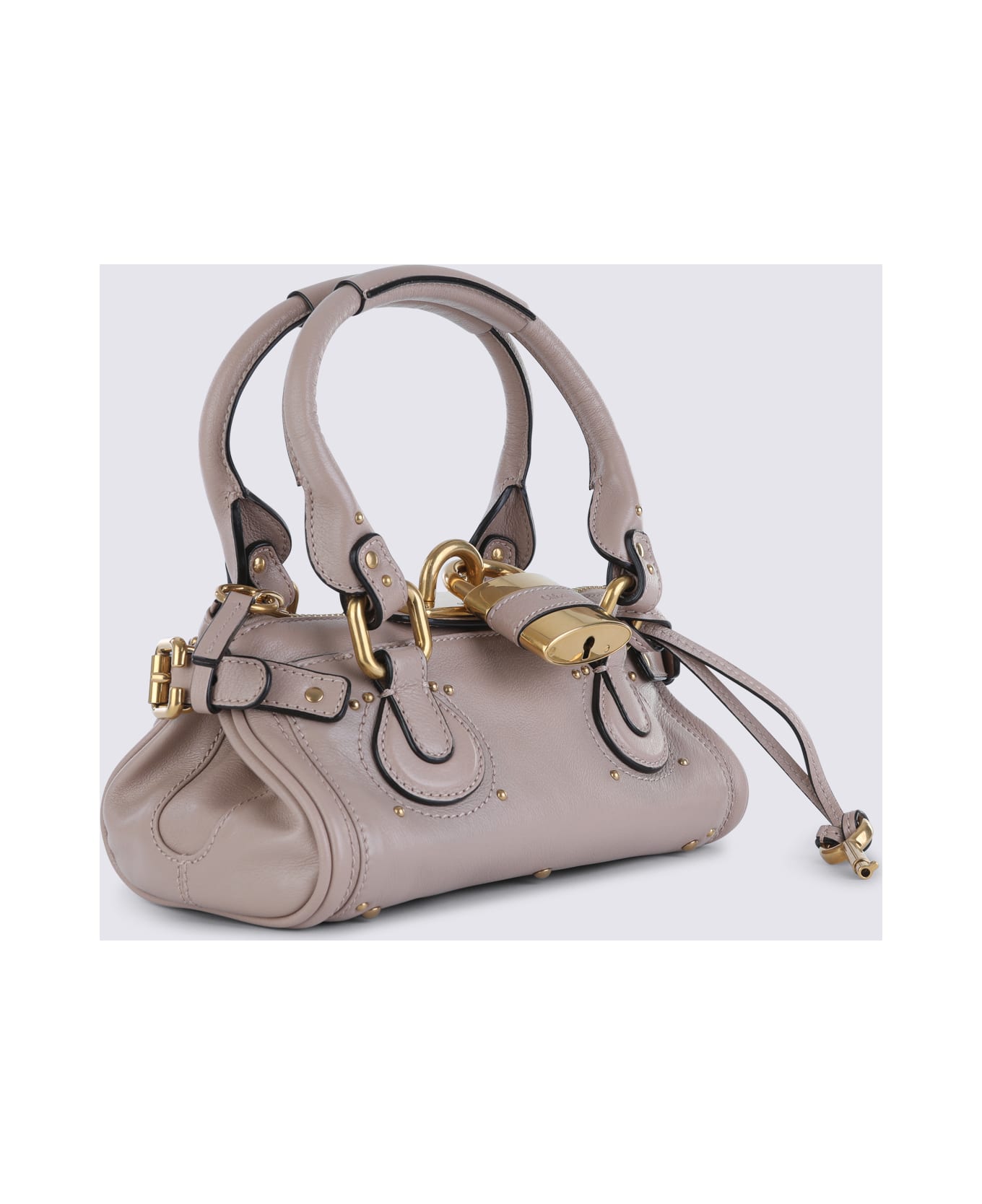 Chloé Earthy Pink Leather Paddington Top Handle Bag - EARTHY PINK