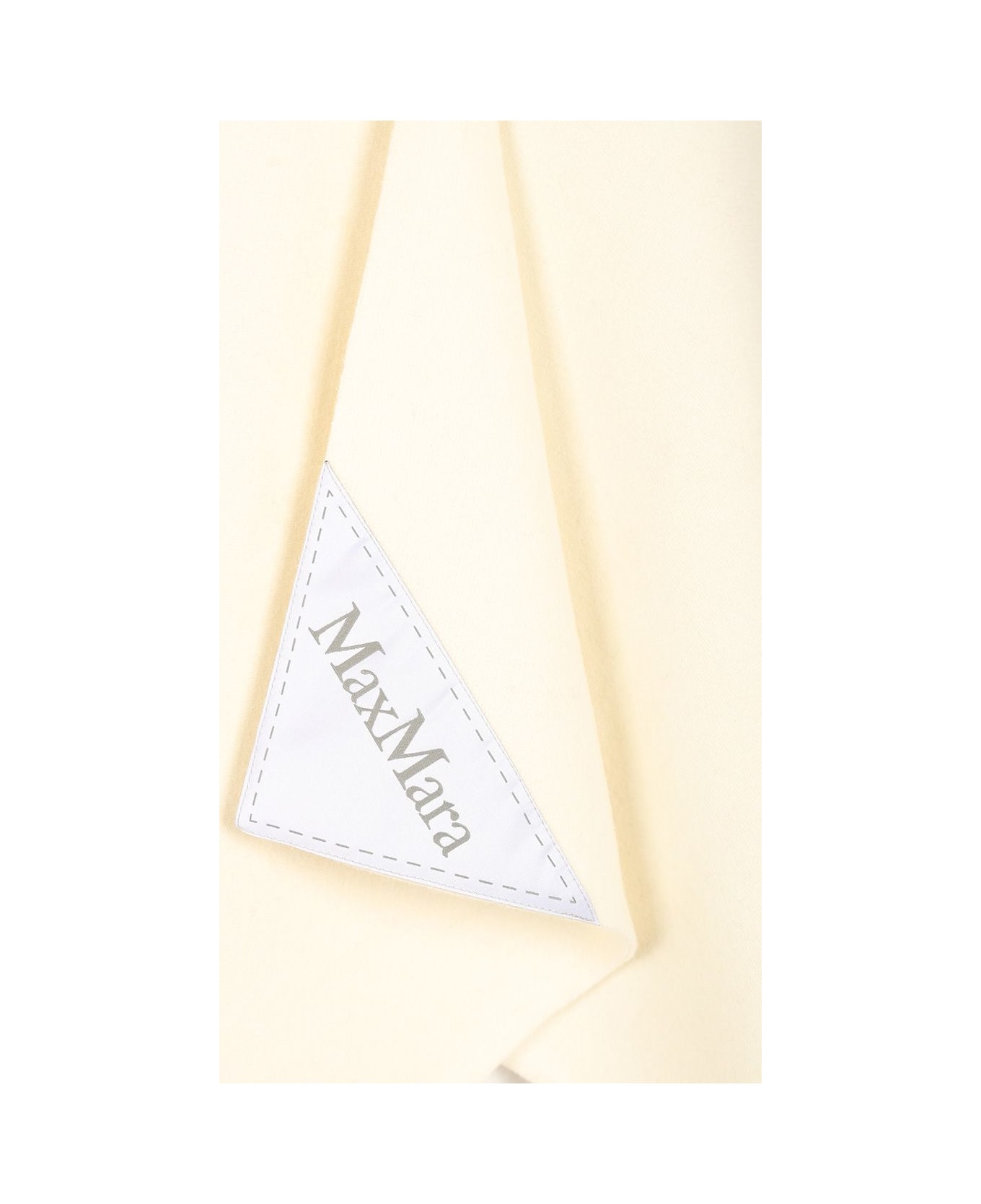 Max Mara Asymmetrical Poncho - White