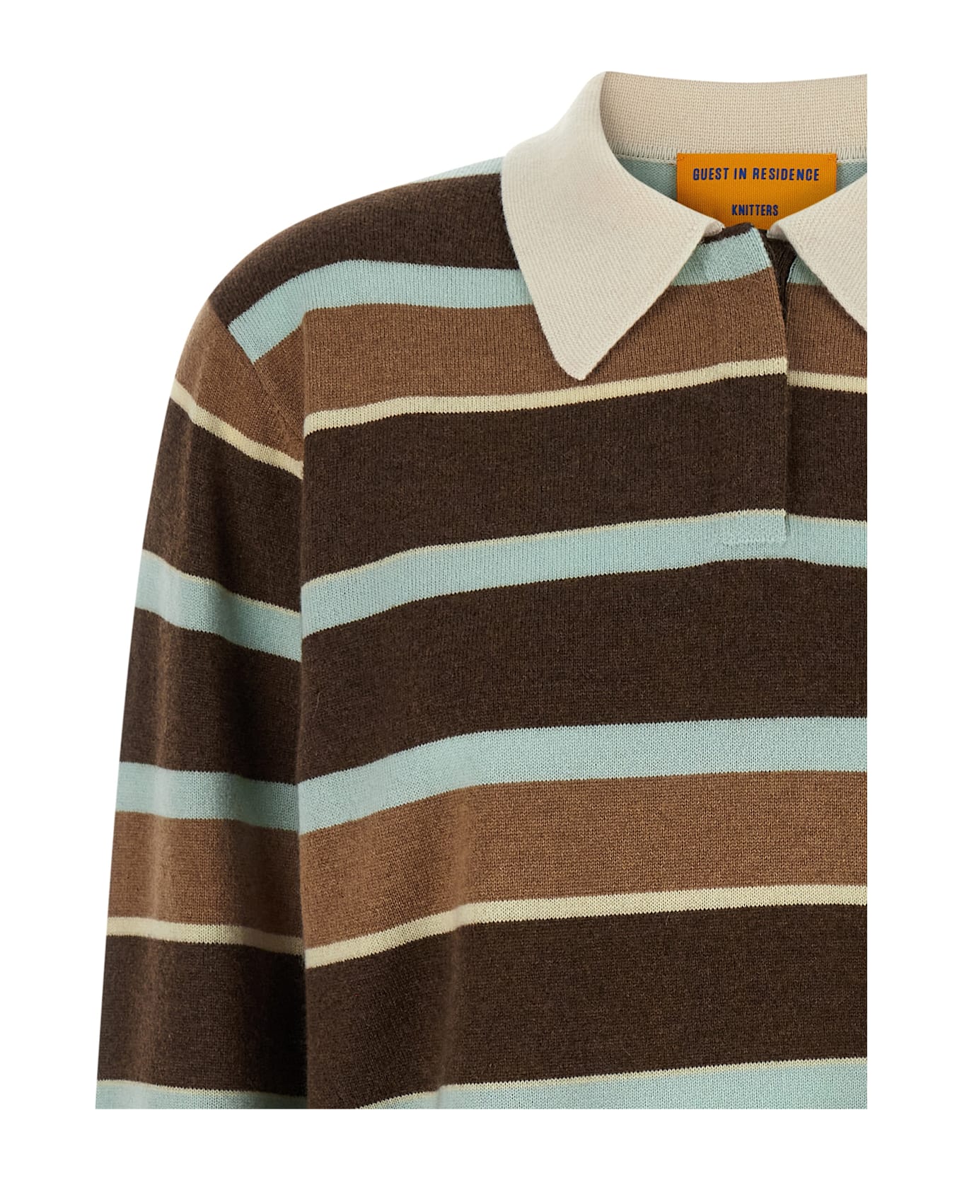 Guest in Residence 'cropped Stripe Rugby' Sweater - Multicolor