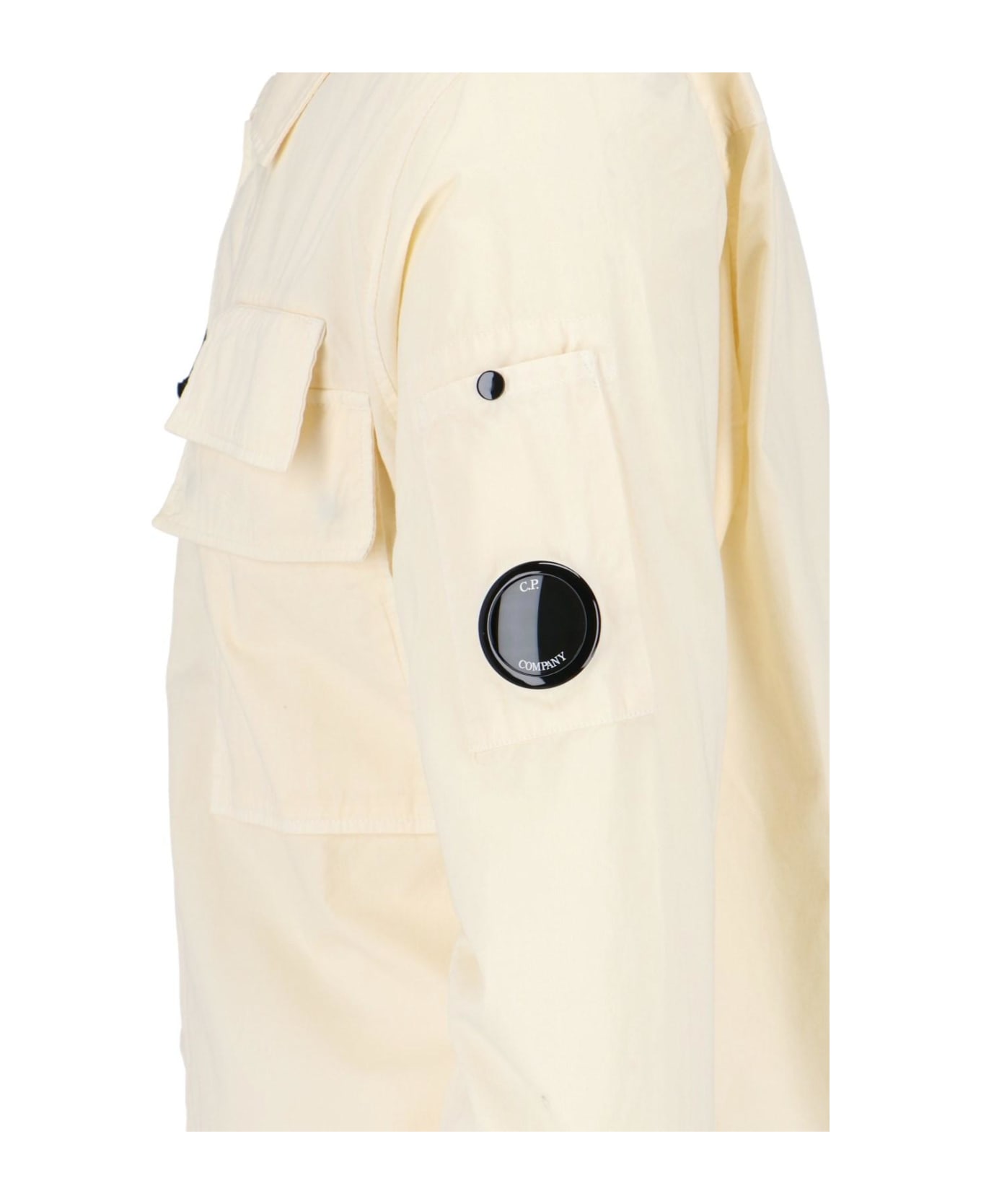 C.P. Company 'lens' Shirt Jacket - Beige