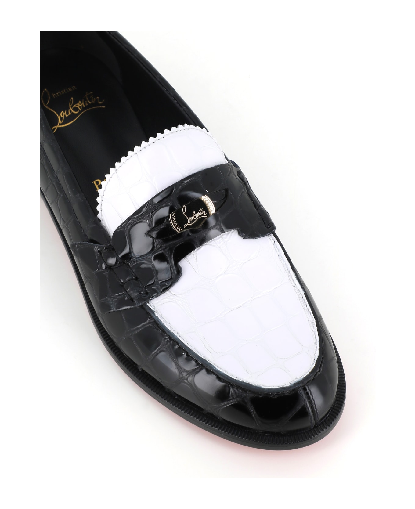 Christian Louboutin Loafer Penny - White/black