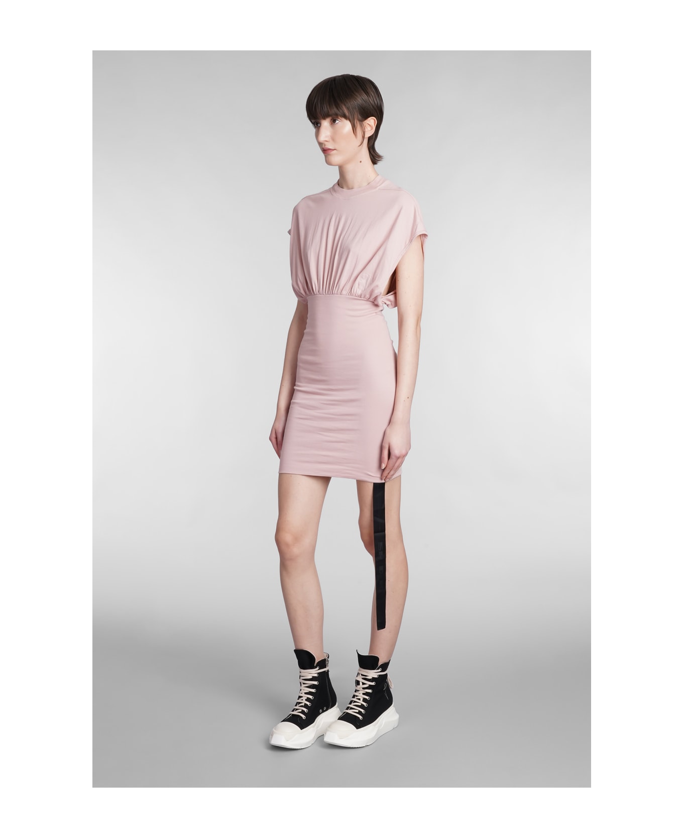 DRKSHDW Tommy Dress In Rose-pink Cotton - rose-pink ワンピース＆ドレス