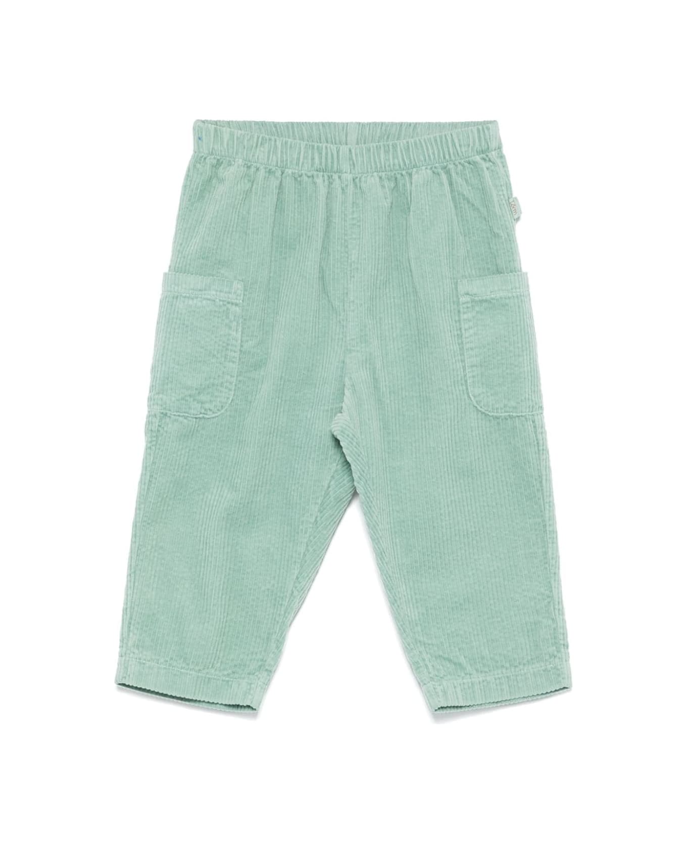 Teddy & Minou Pantaloni A Coste - Green ボトムス