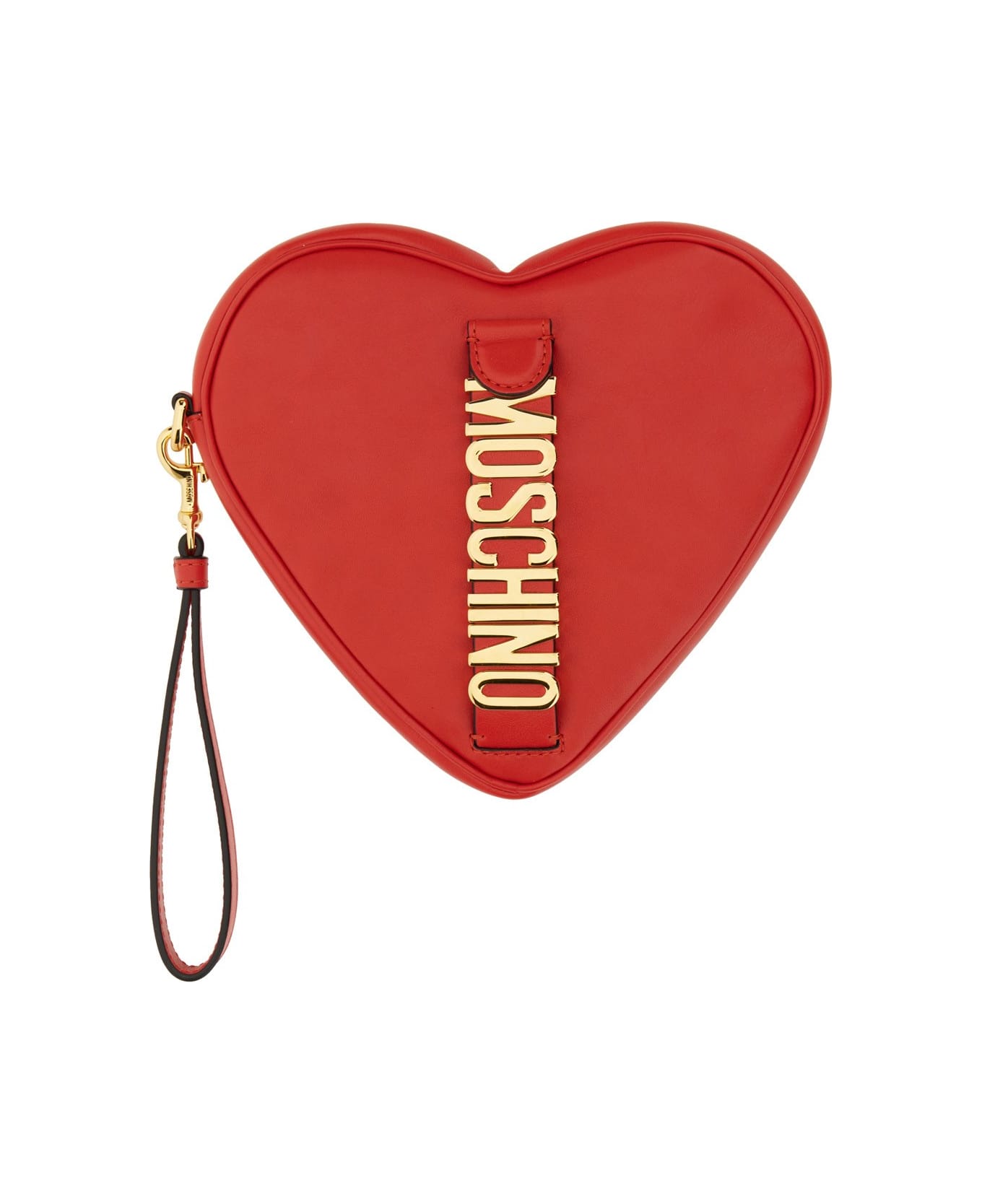 Moschino Heart Clutch Bag - ROSSO