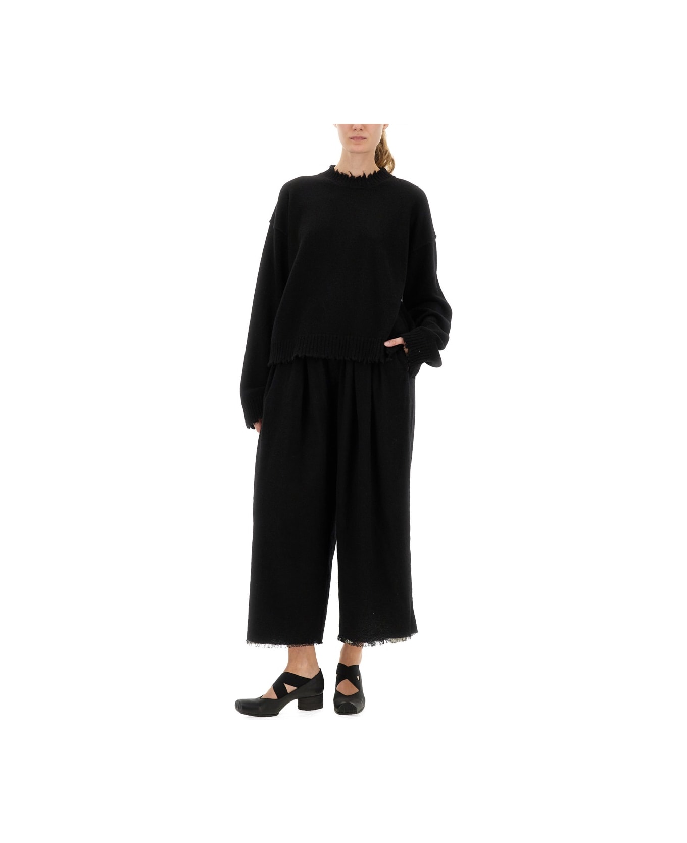 Uma Wang Pants "poetic" - BLACK
