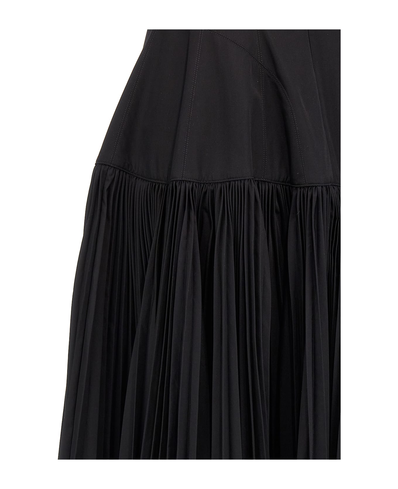 Giovanni Bedin Long Pleated Dress - Black  