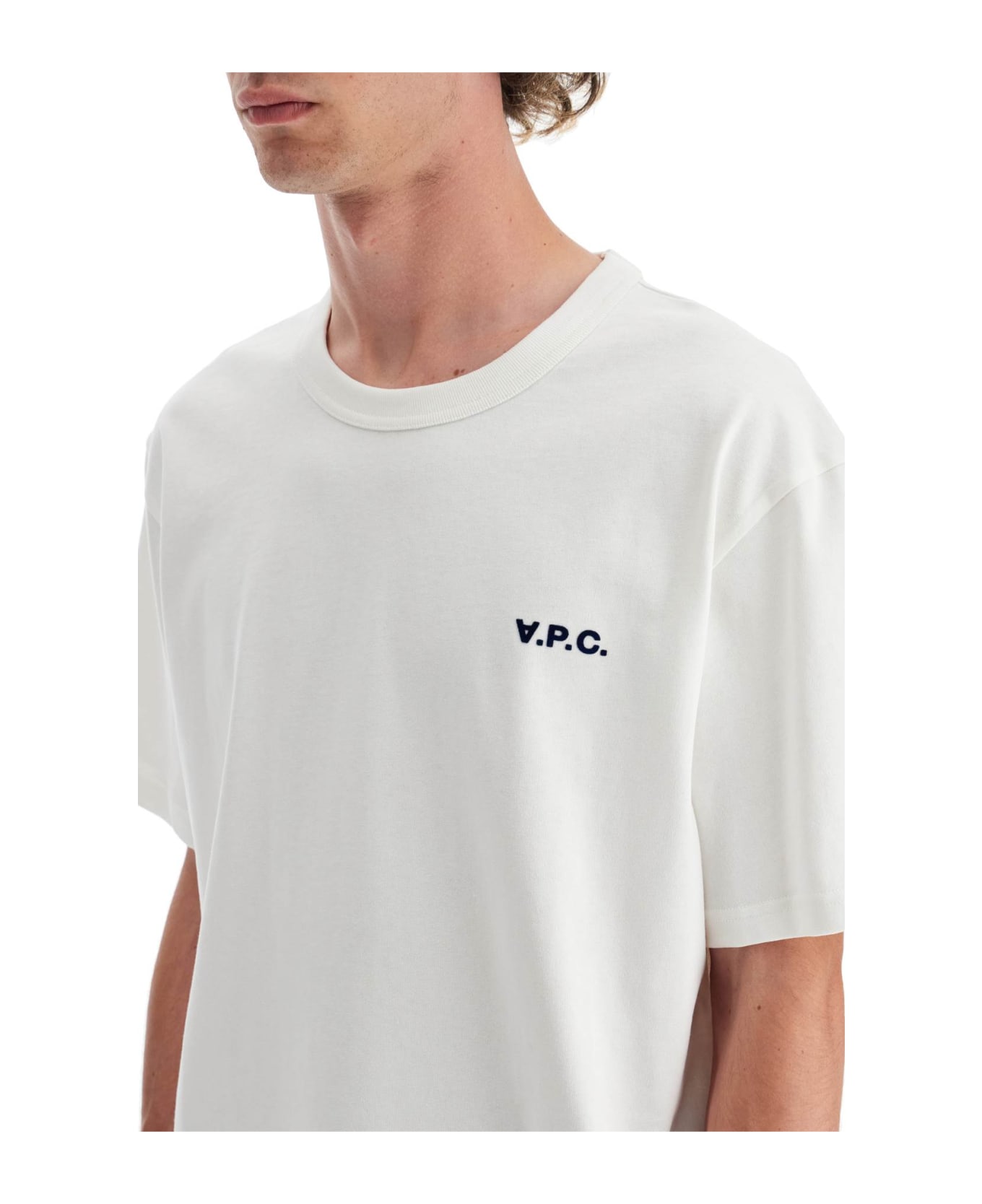 A.P.C. Petit Vpc Boxy - BLANC/DARK NAVY (White)