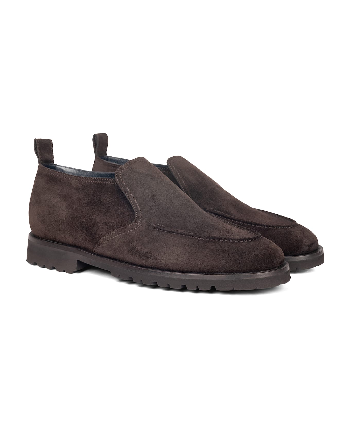Barrett Dark Brown Suede Slip-on Ankle Boot - T.MORO