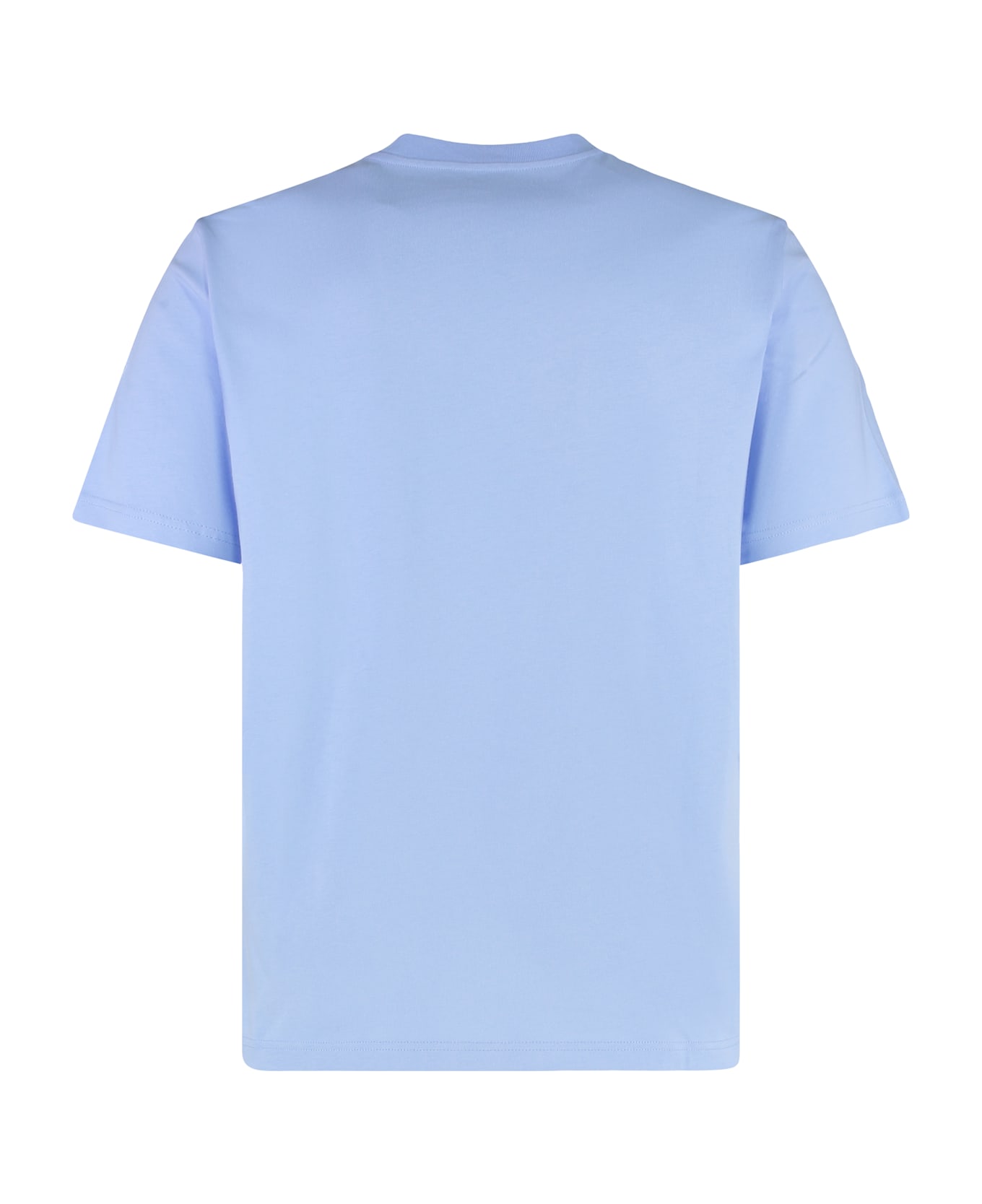 Moncler Logo Cotton T-shirt - Light Blue