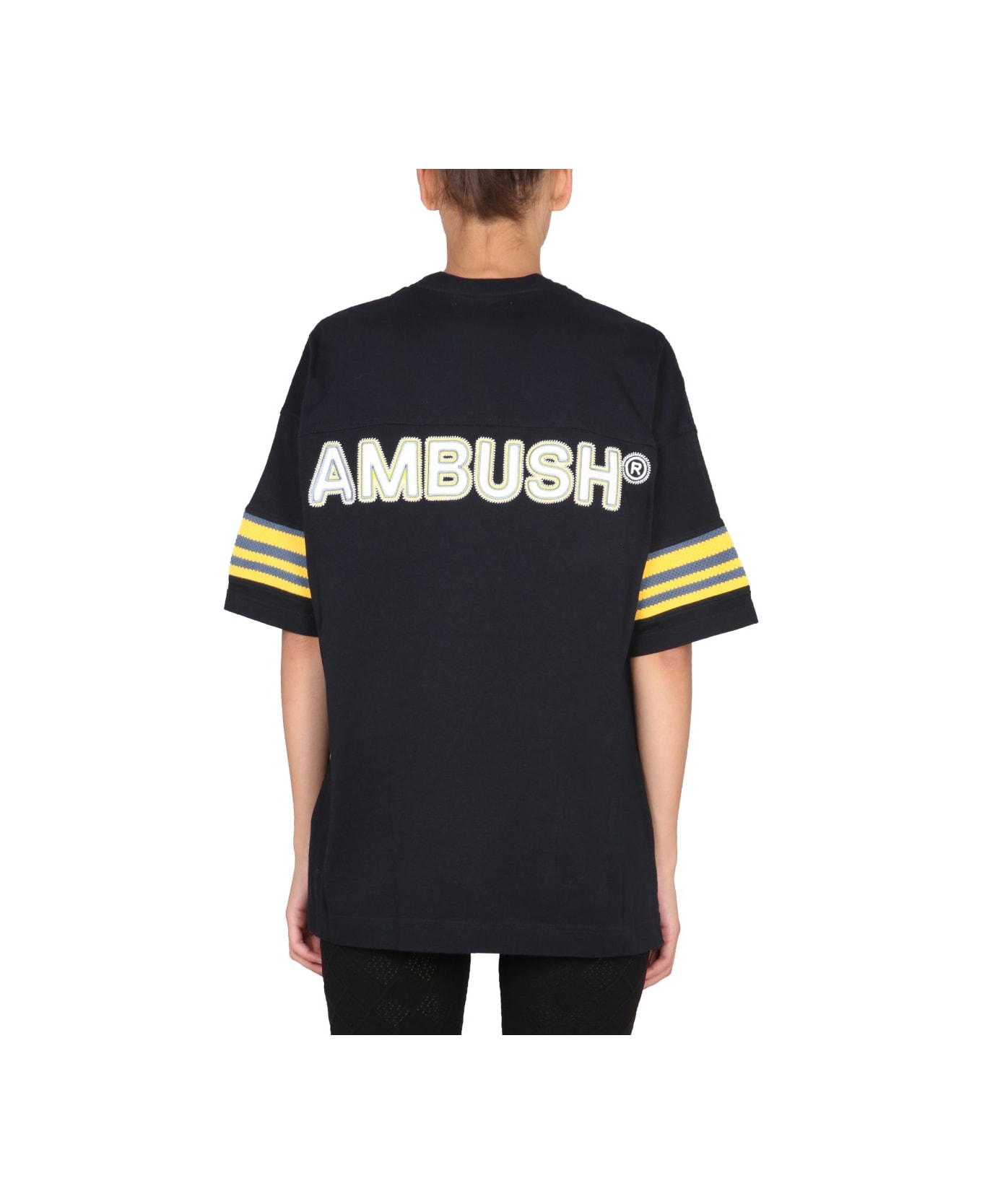 AMBUSH T-shirt "rib" - BLACK Tシャツ