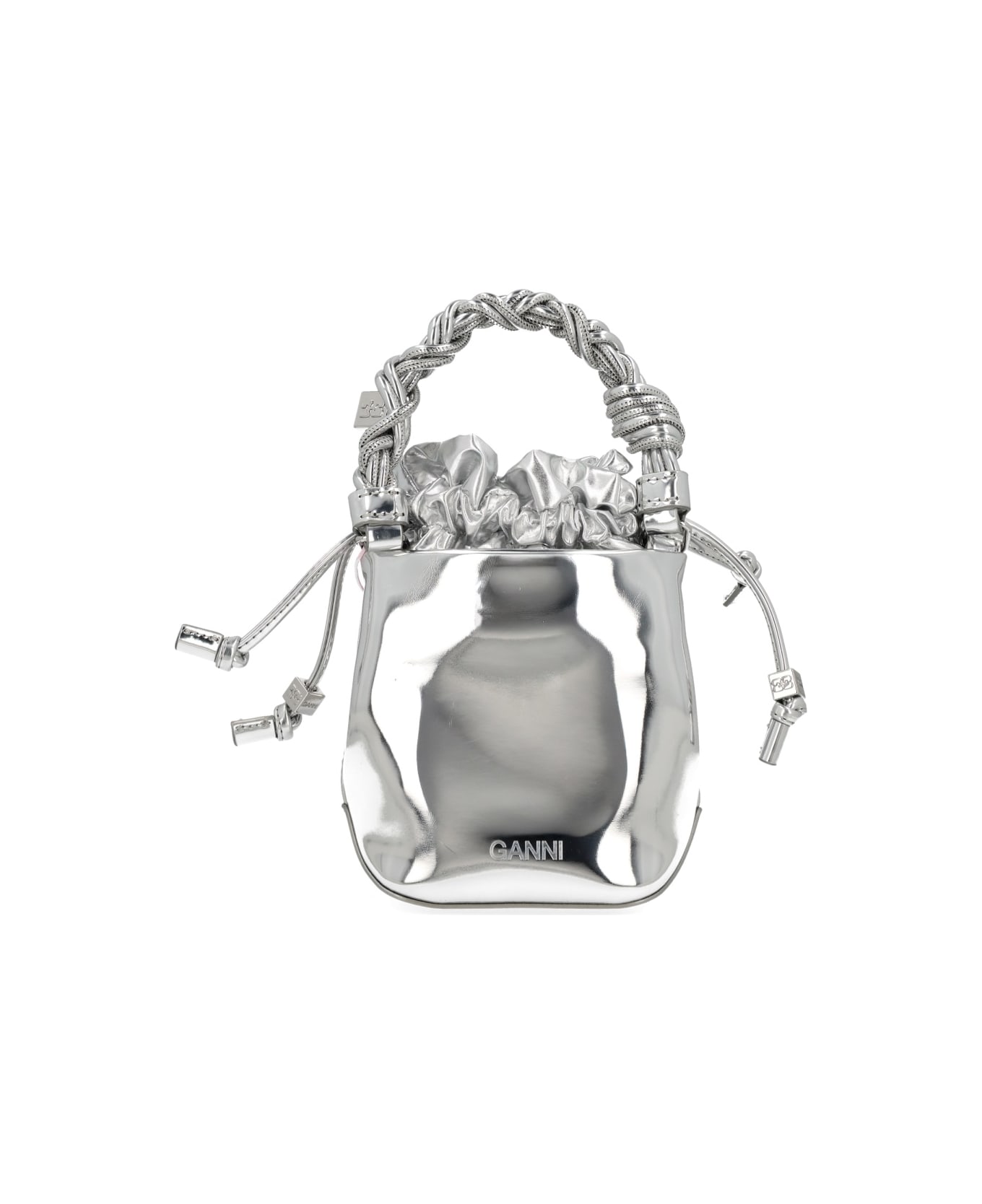 Ganni "bou Bucket Mini" Bag - SILVER