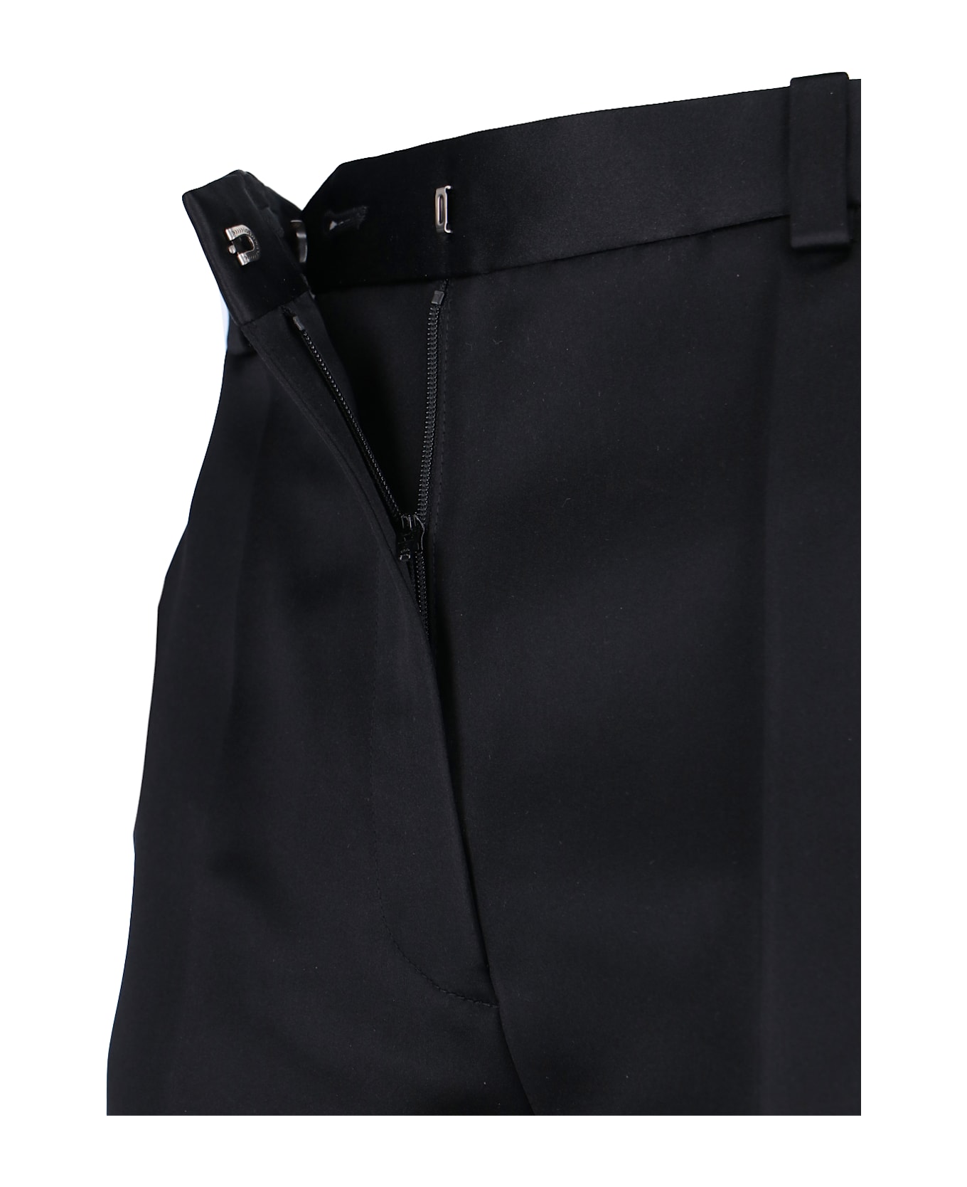 Loro Piana Straight Silk Pants - Black  