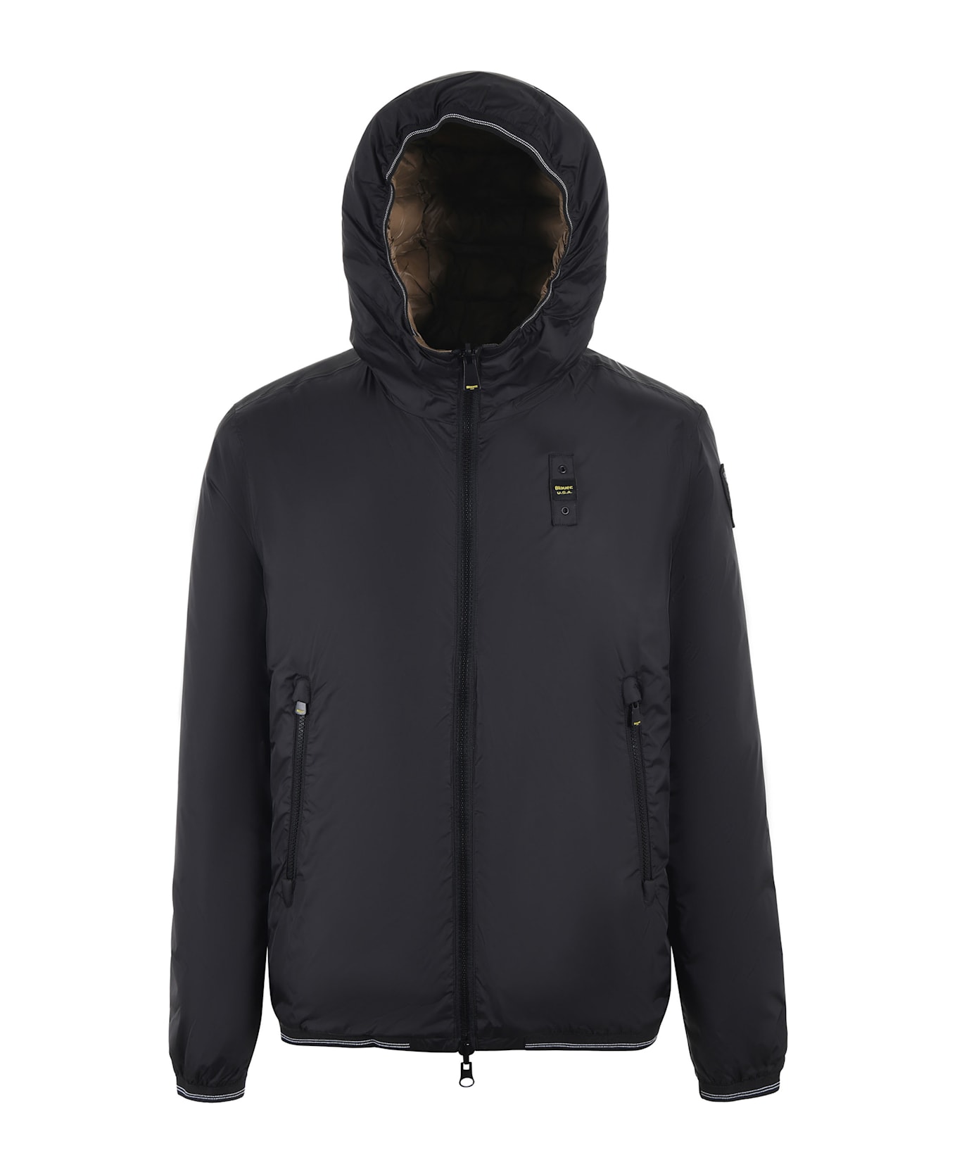 Blauer Reversible Nylon Jacket - Nero/nocciola