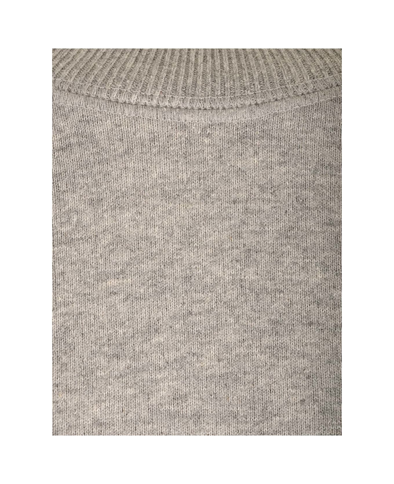 Autry Crew-neck Sweatshirt With Logo Patch - Grey
