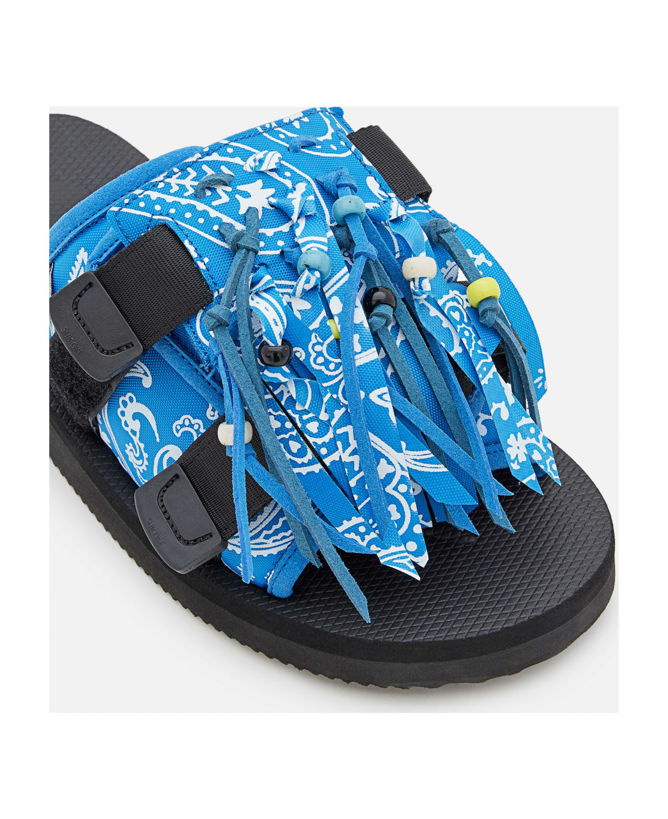 Alanui Suicoke X Alanui Moto Fringed Slippers - Blue