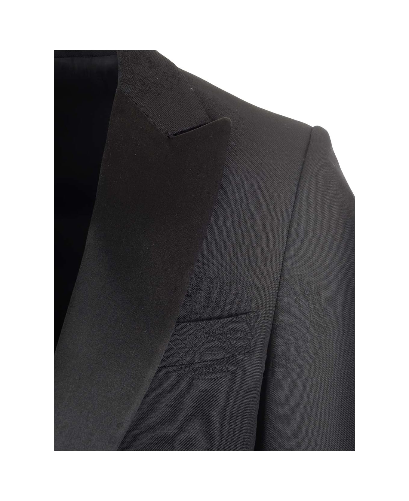 Burberry Black Single-breasted Tailored Jacket - Black ブレザー