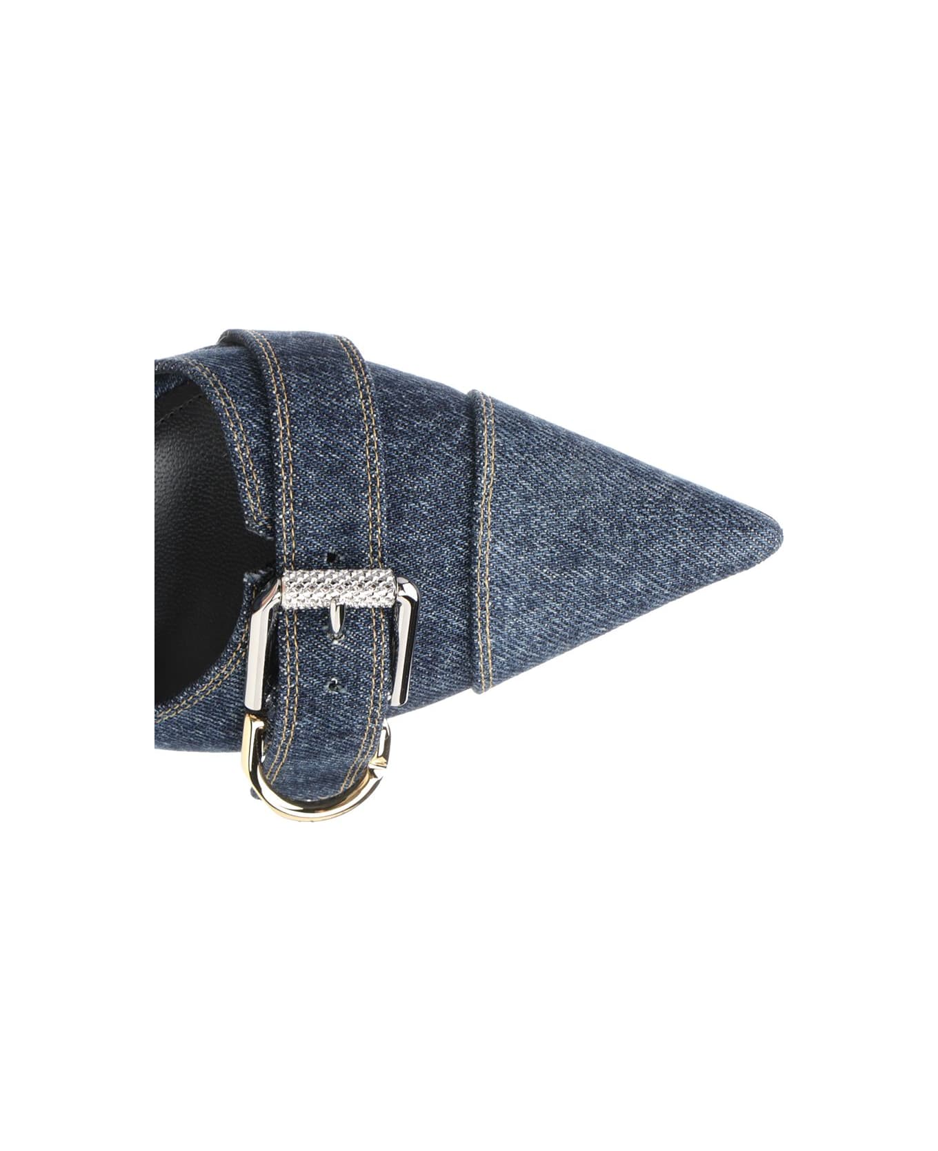 Givenchy Voyou Denim Slingbacks - DARKBLUE