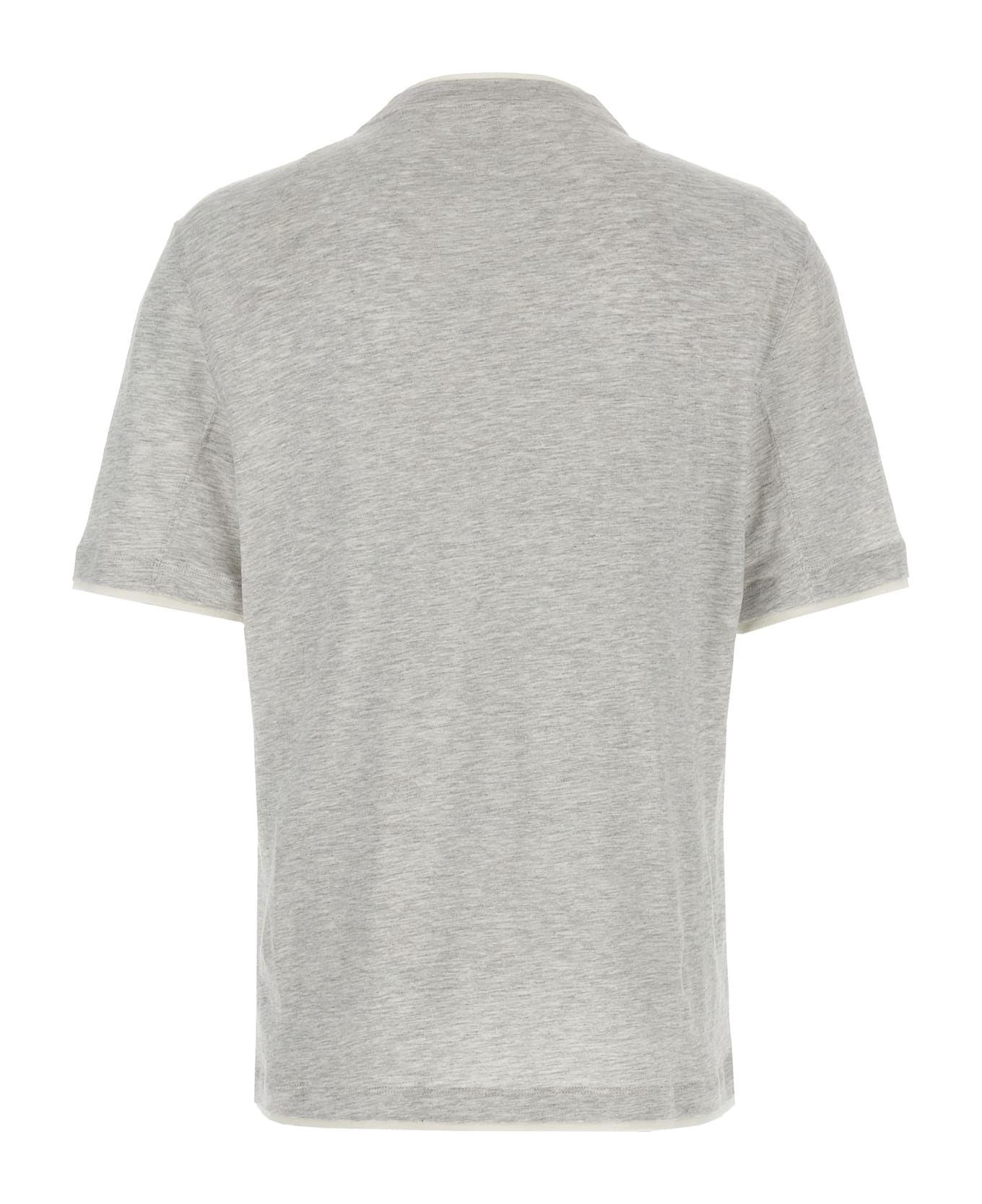 Brunello Cucinelli T-shirt Faux-layering - Gray