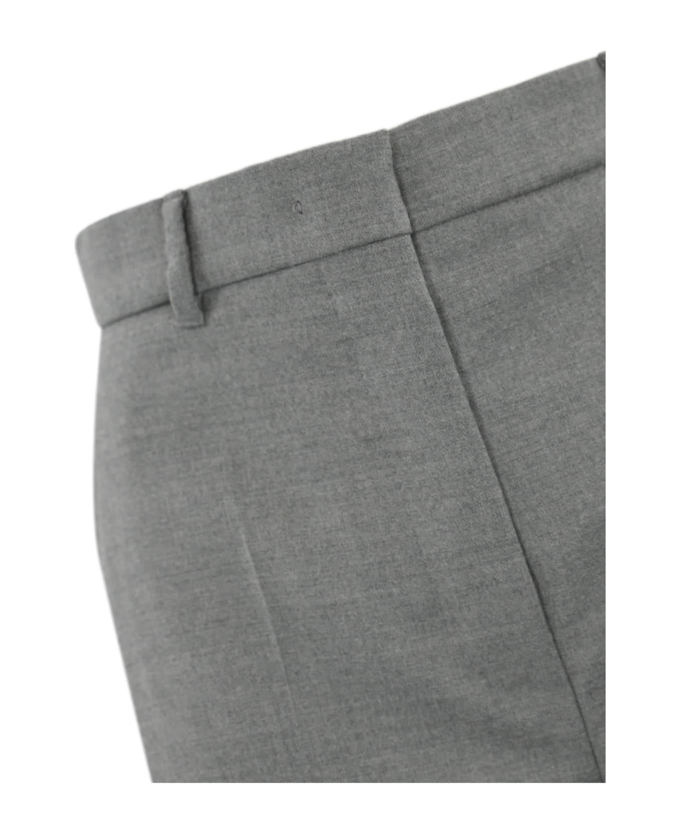 Max Mara Studio 
soraga
 Trousers In Virgin Wool - Light Grey
