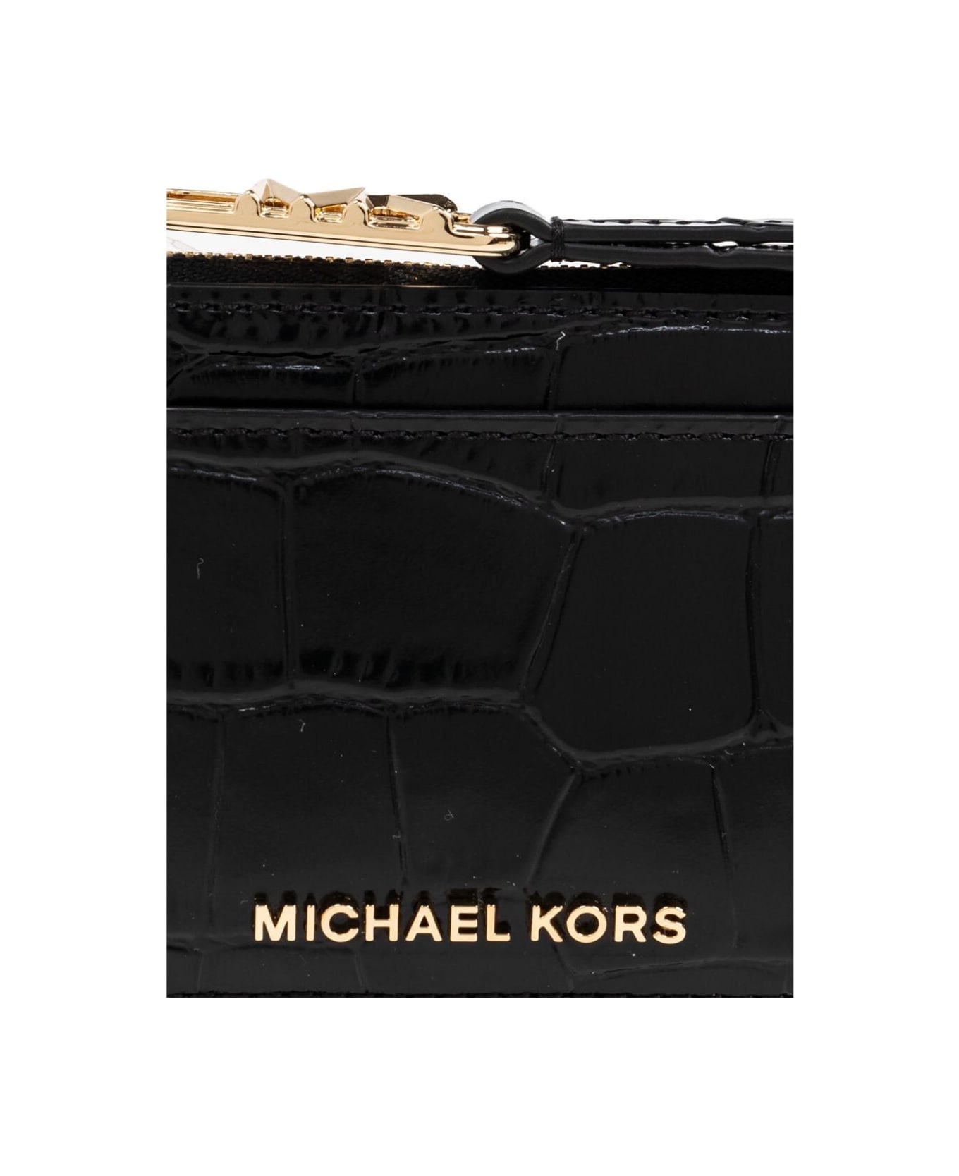 MICHAEL Michael Kors Small Zip Card Case - Black