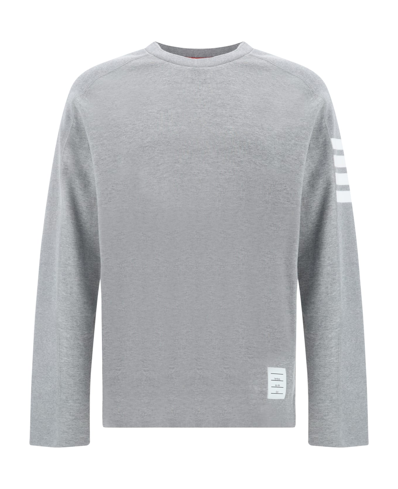 Thom Browne '4 Bar' T-shirt - Lt Grey フリース