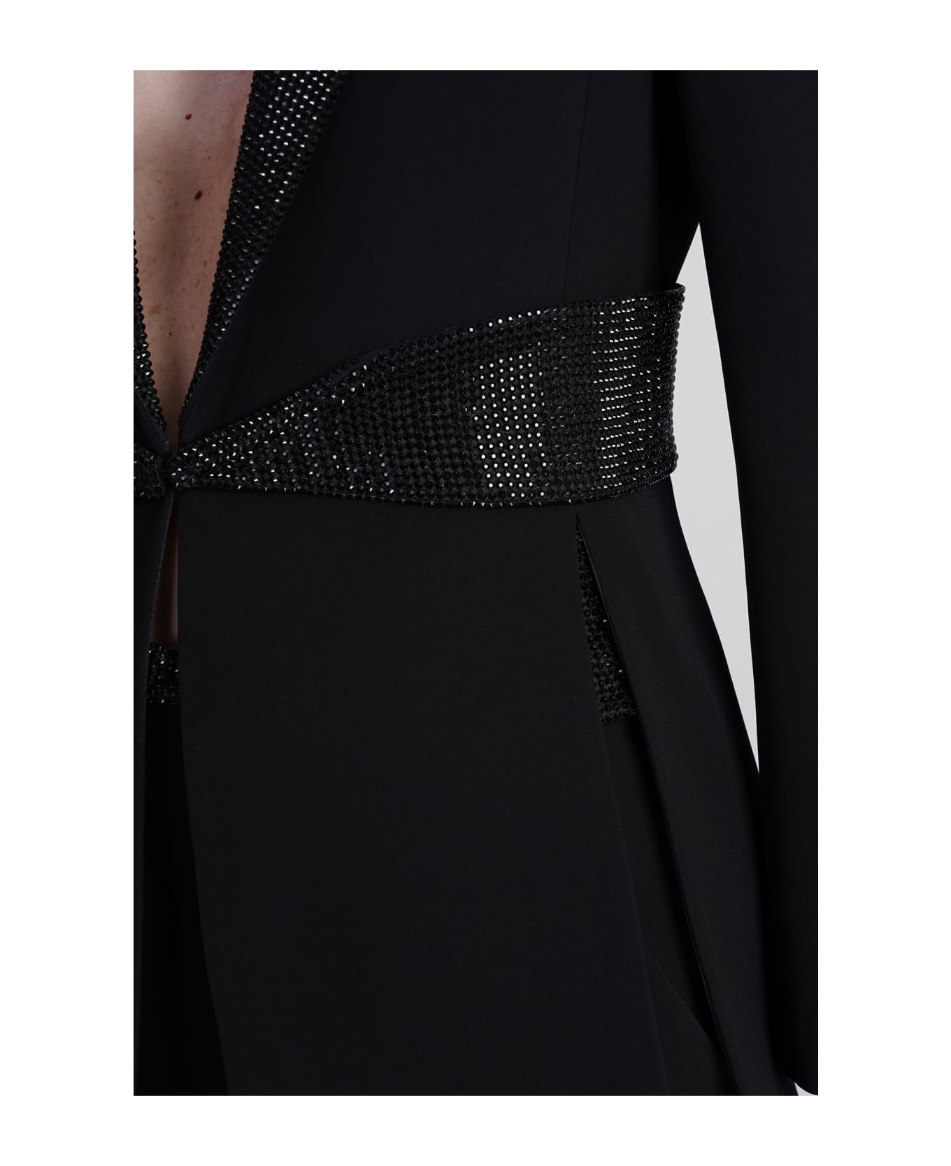 Giorgio Armani Blazer In Black Silk - black