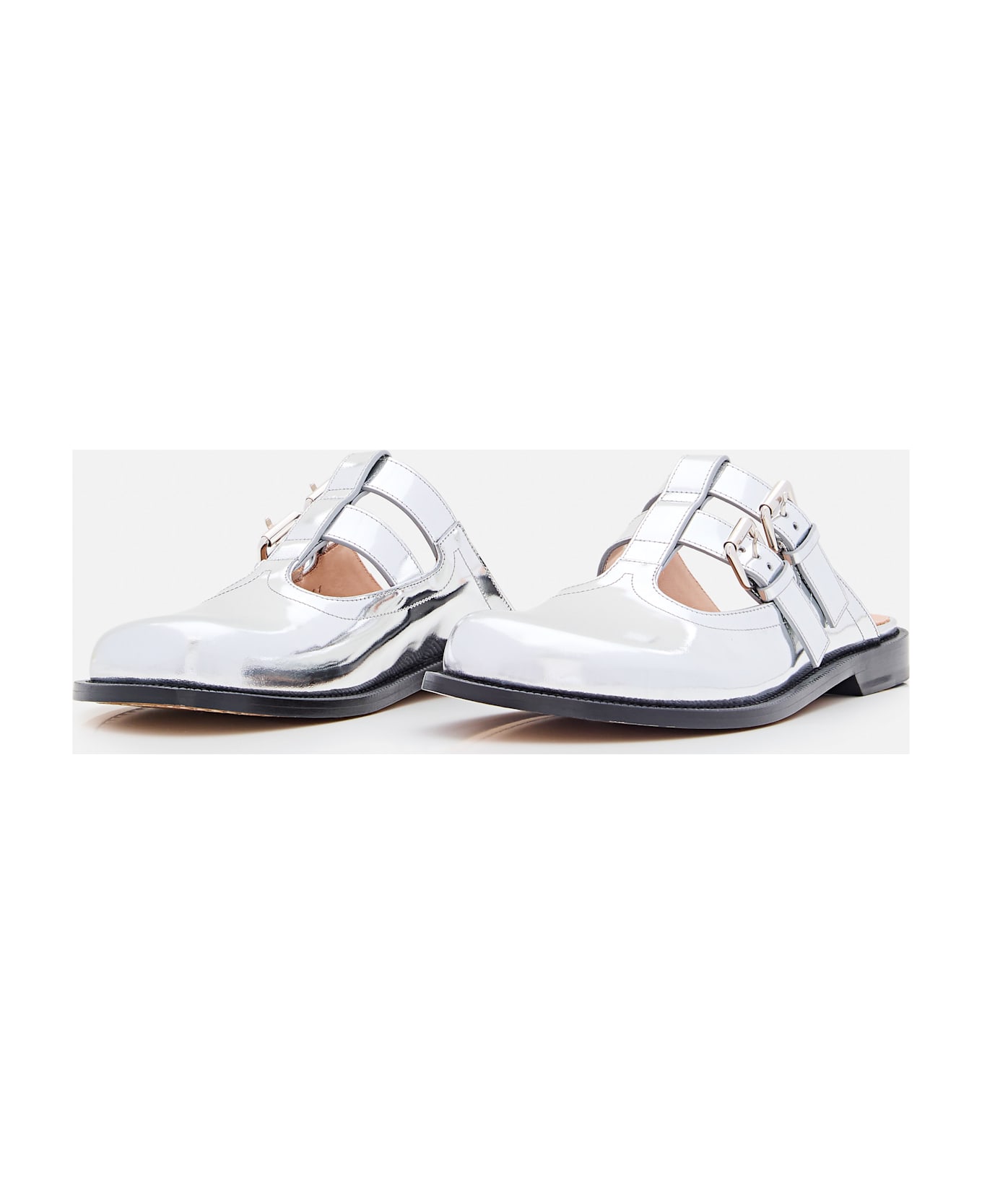 Loewe Campo Mary Jane Mule - Silver
