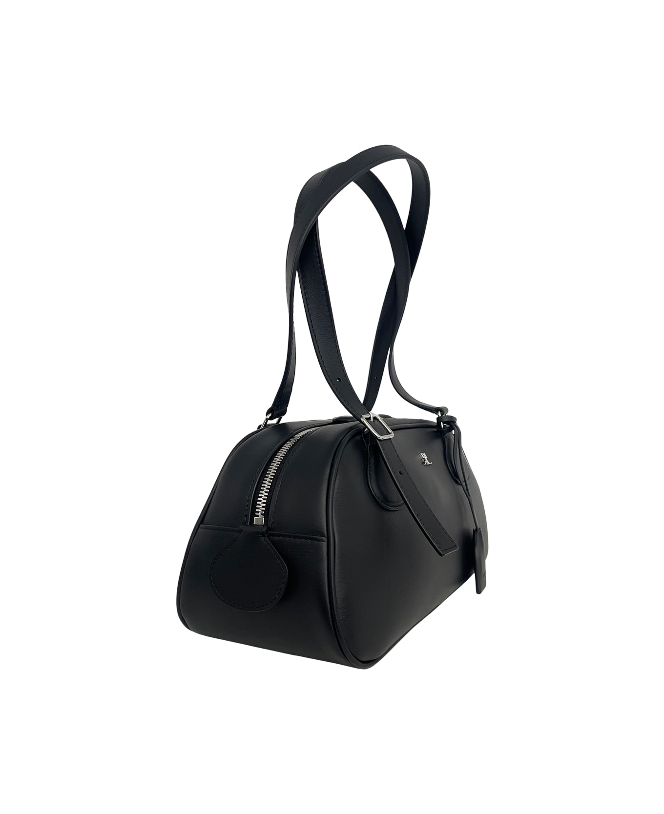Courrèges Friday Medium Leather Bag - Black