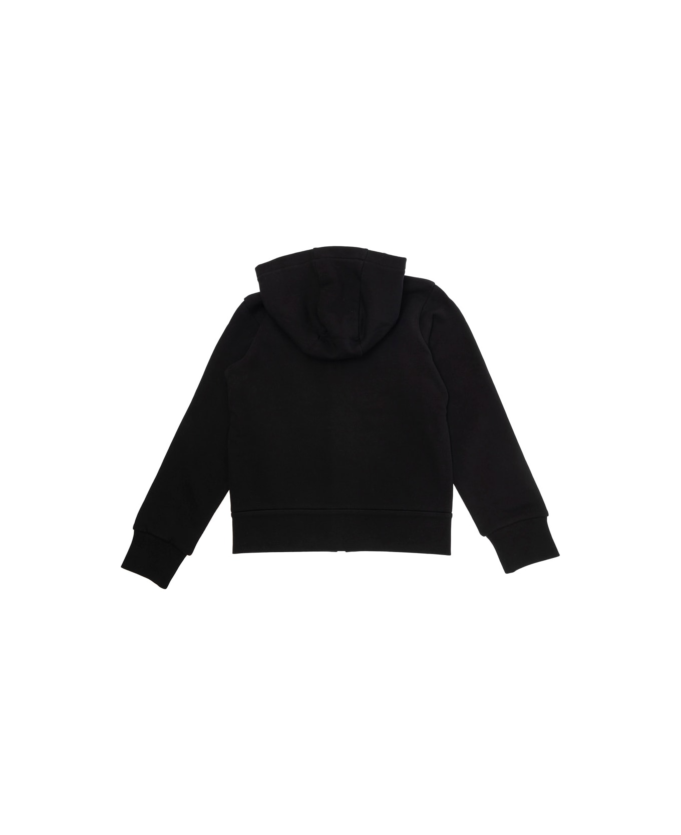 Moncler Black Sweatshirt And Pants Ensemble In Jersey Boy - Black