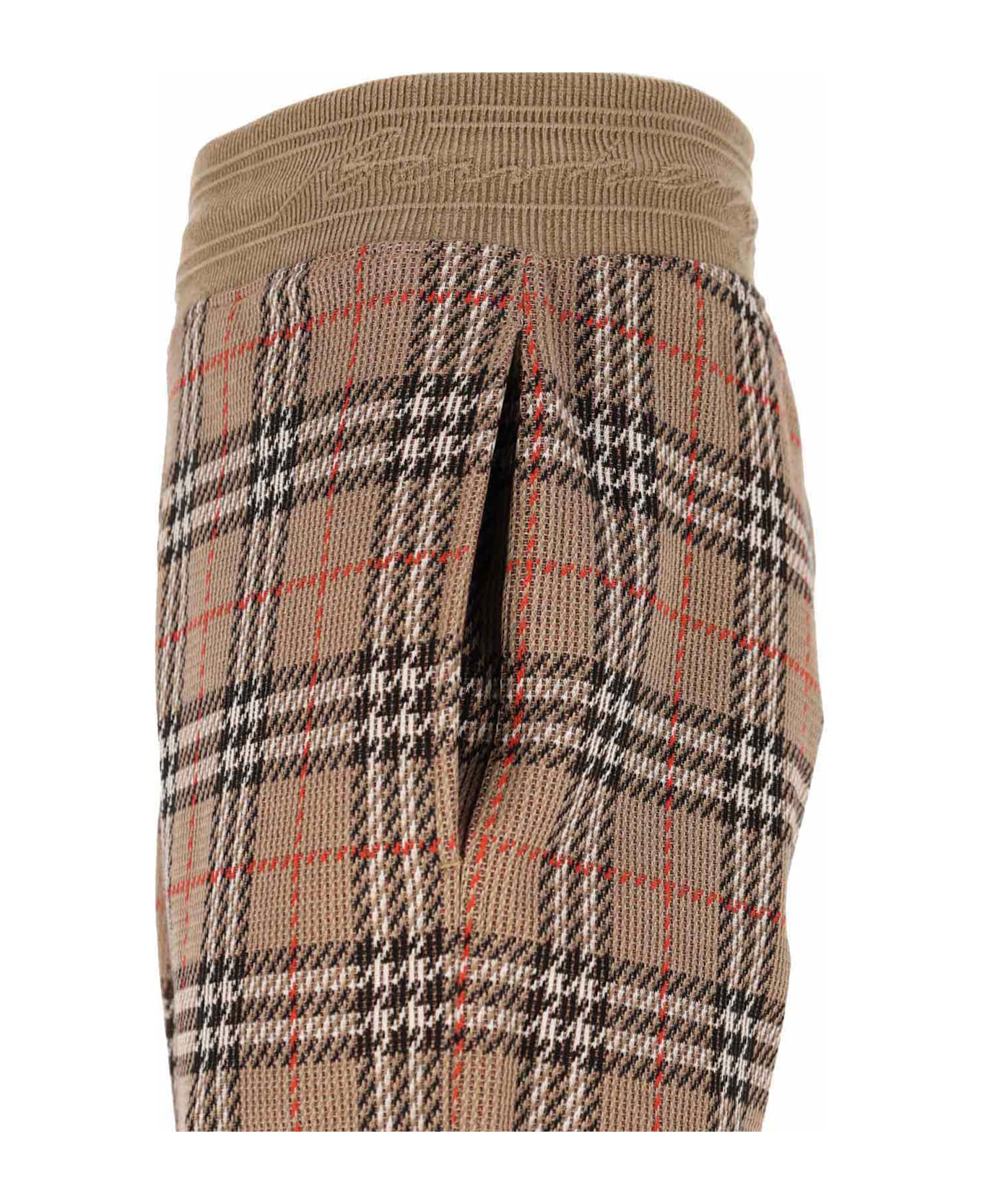 Burberry 
check
 Track Pants - Beige