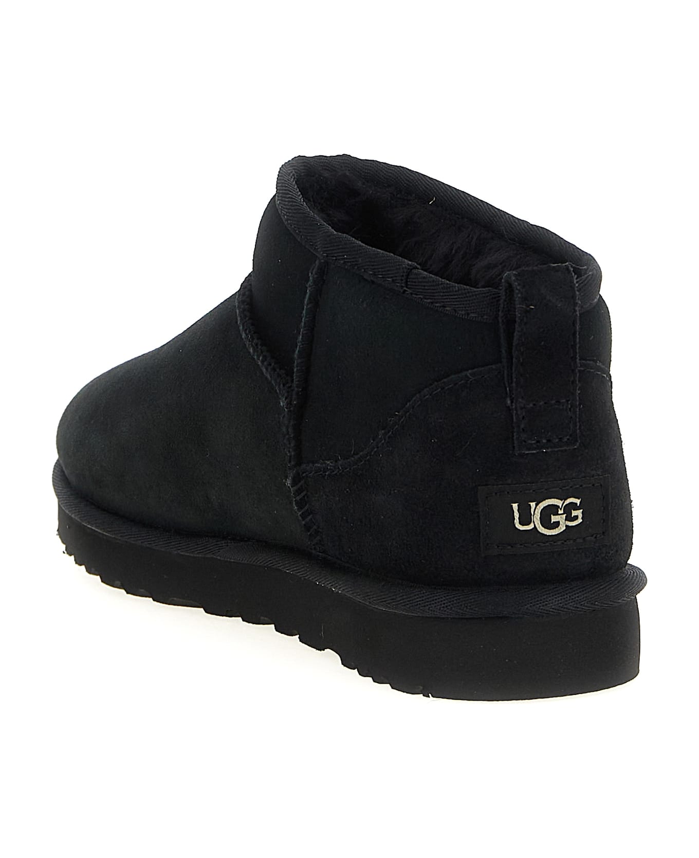 UGG 'classic Ultra Mini' Ankle Boots - Black  