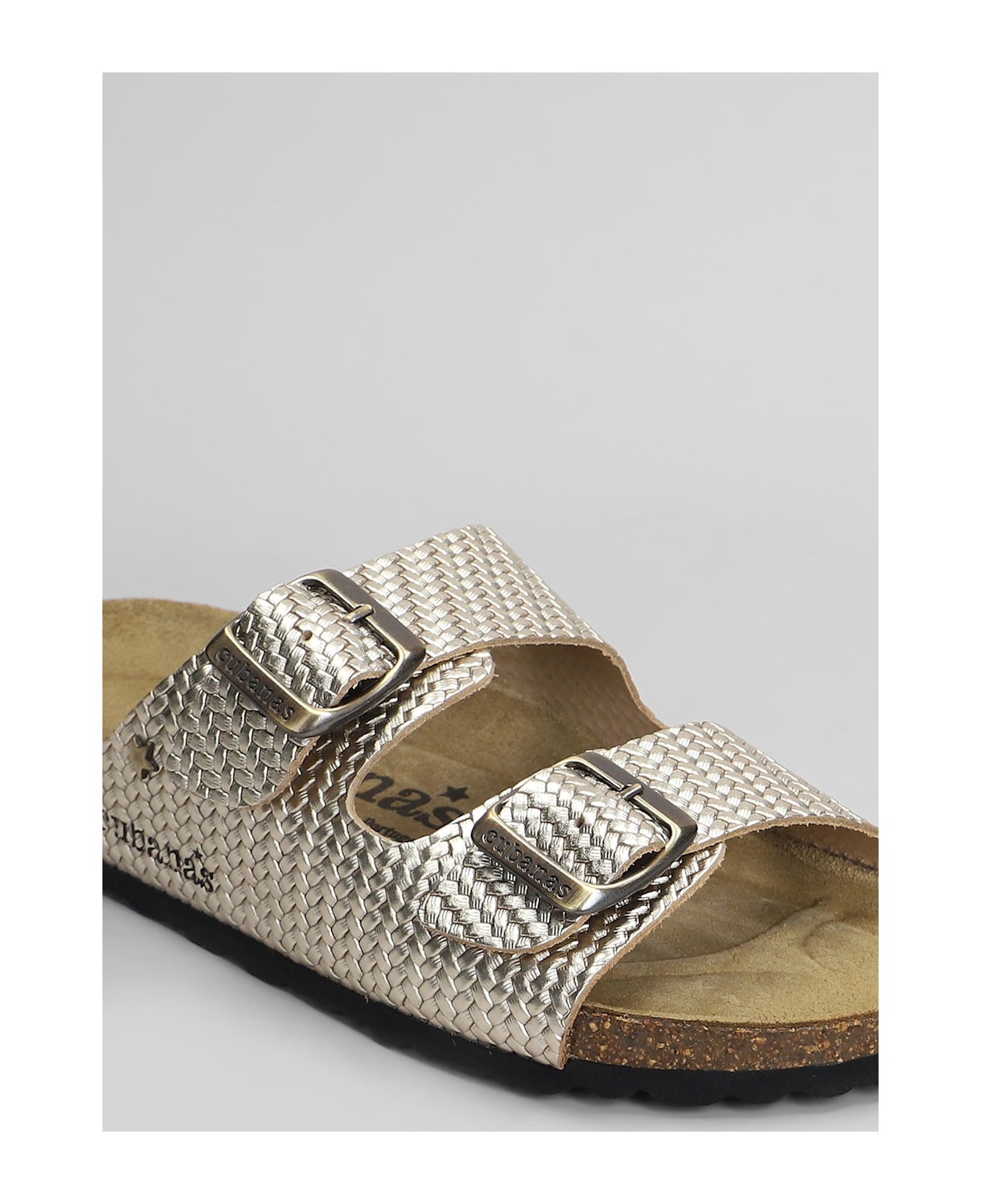 Cubanas Amalia Flats In Gold Leather - gold