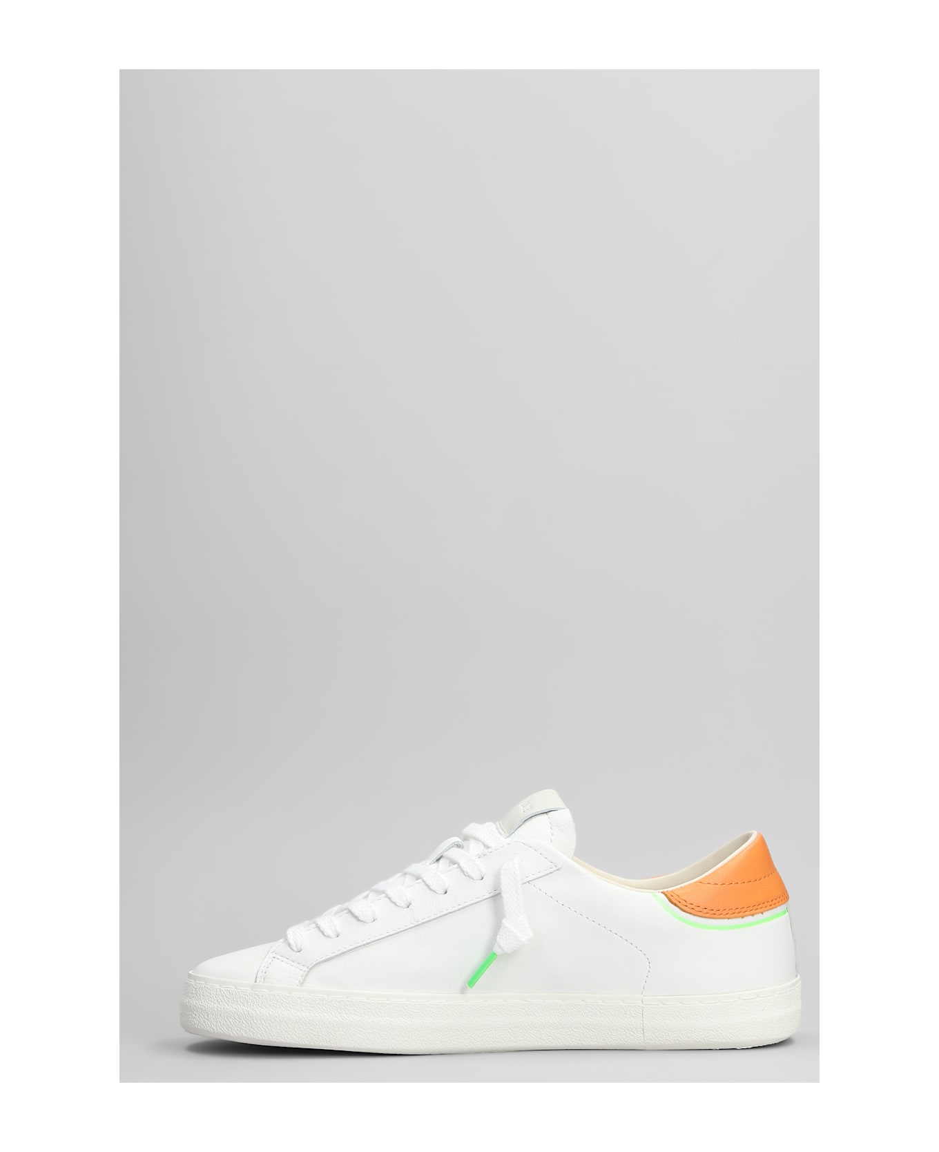D.A.T.E. Hill Low Sneakers In White Leather - white