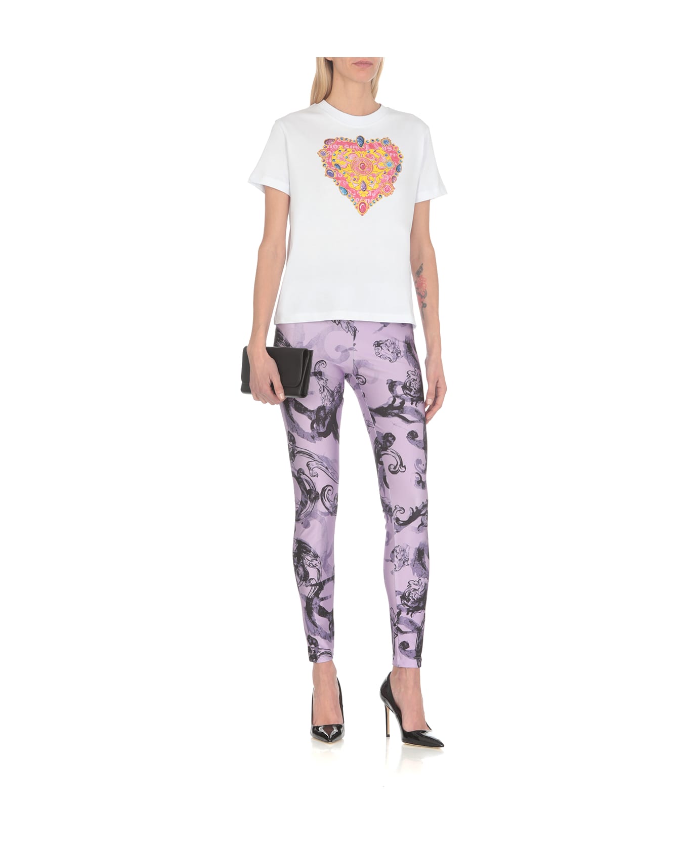 Versace Jeans Couture T-shirt 'heart' - White