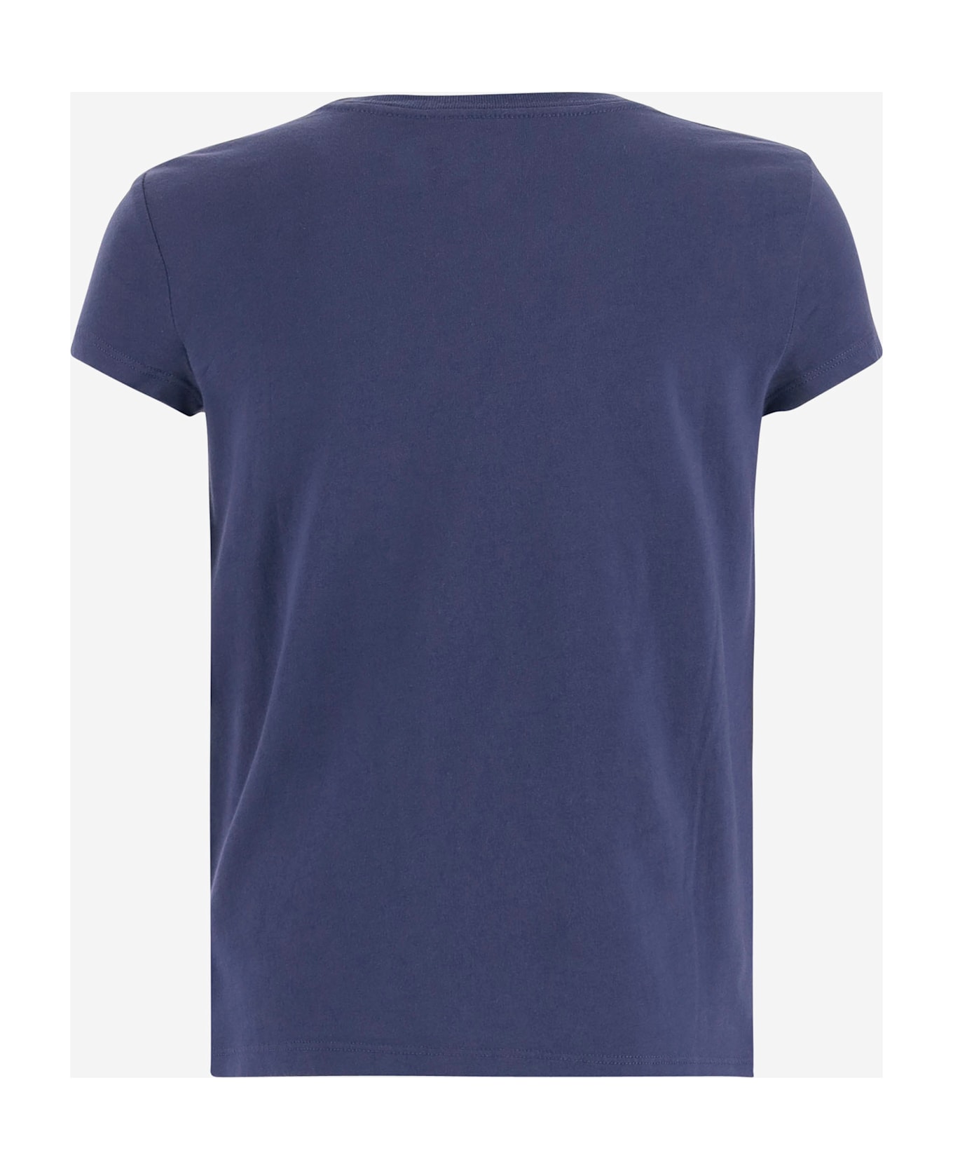 Polo Ralph Lauren Cotton Tshirt With Print - Blue