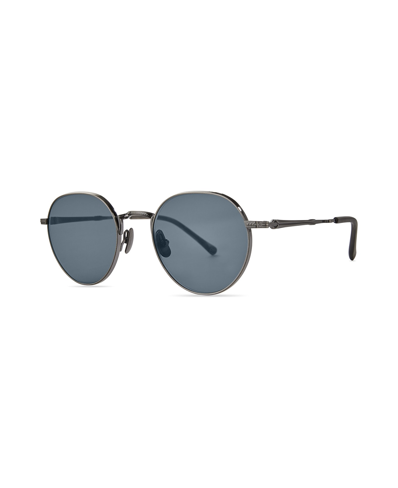 Mr. Leight Hachi S Pewter-matte Coldwater/semi-flat Presidential Blue Sunglasses - Pewter-Matte Coldwater/Semi-Flat Presidential Blue