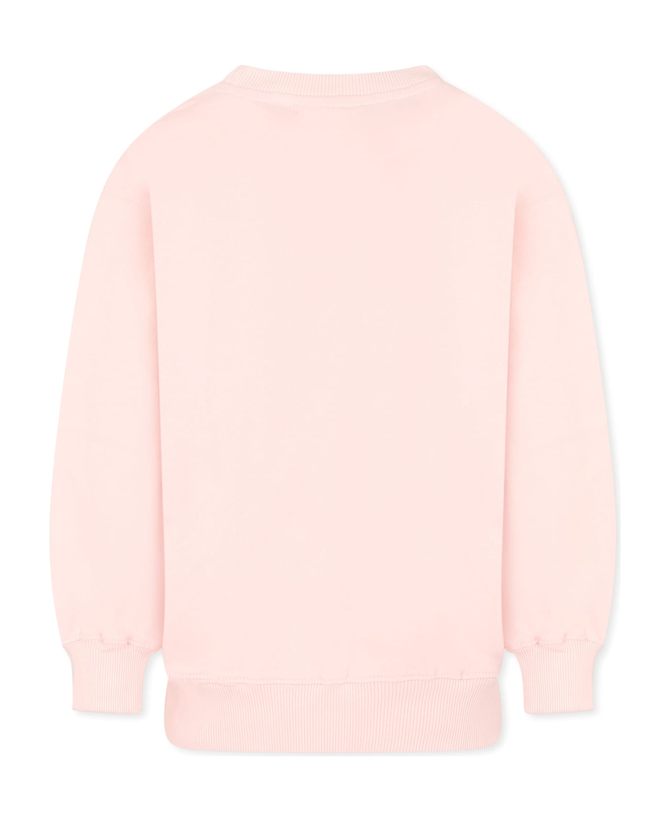 Molo Pink Sweatshirt For Girl With Dolphin - Pink