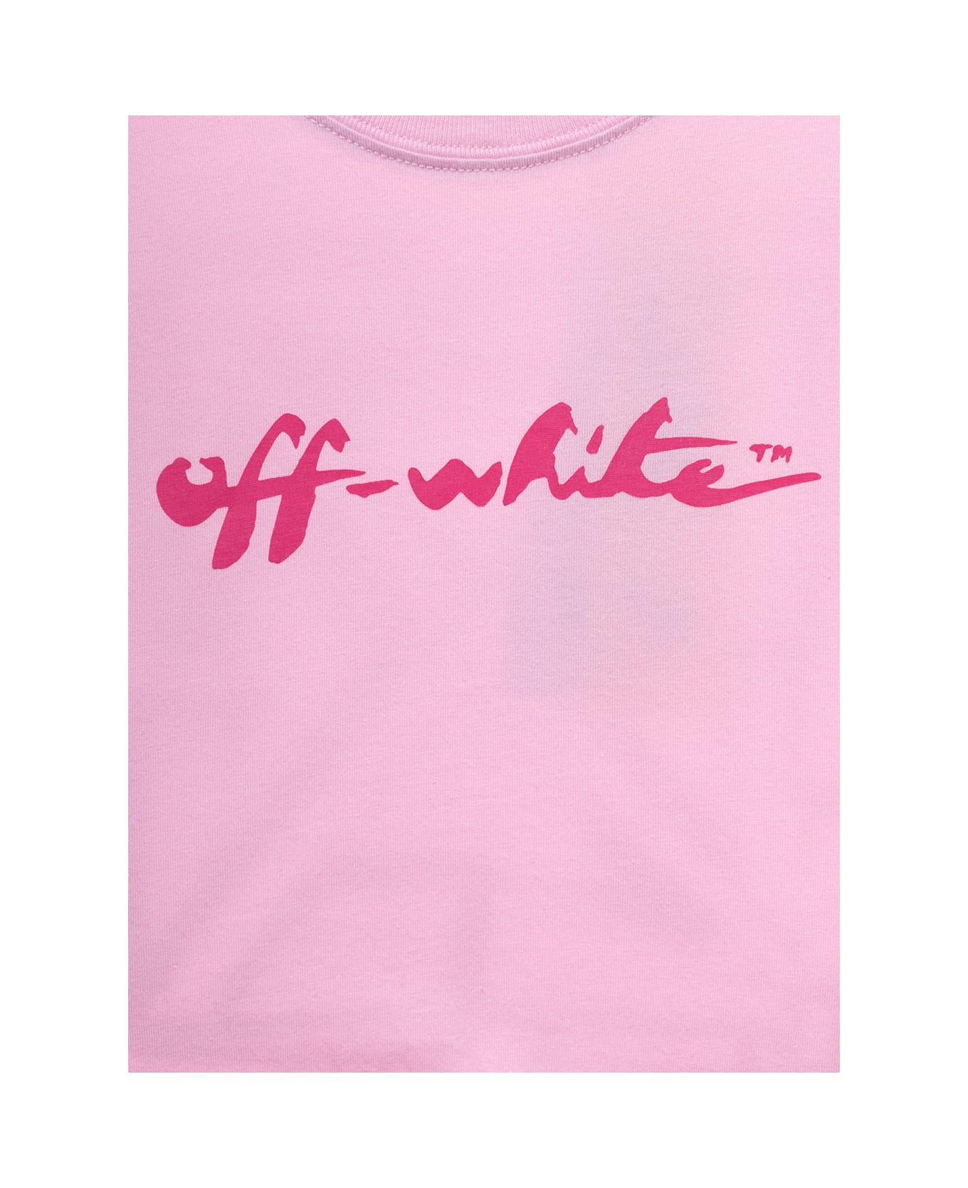 Off-White Off White Kids Girl's Pink Ow Script Sweater - Pink