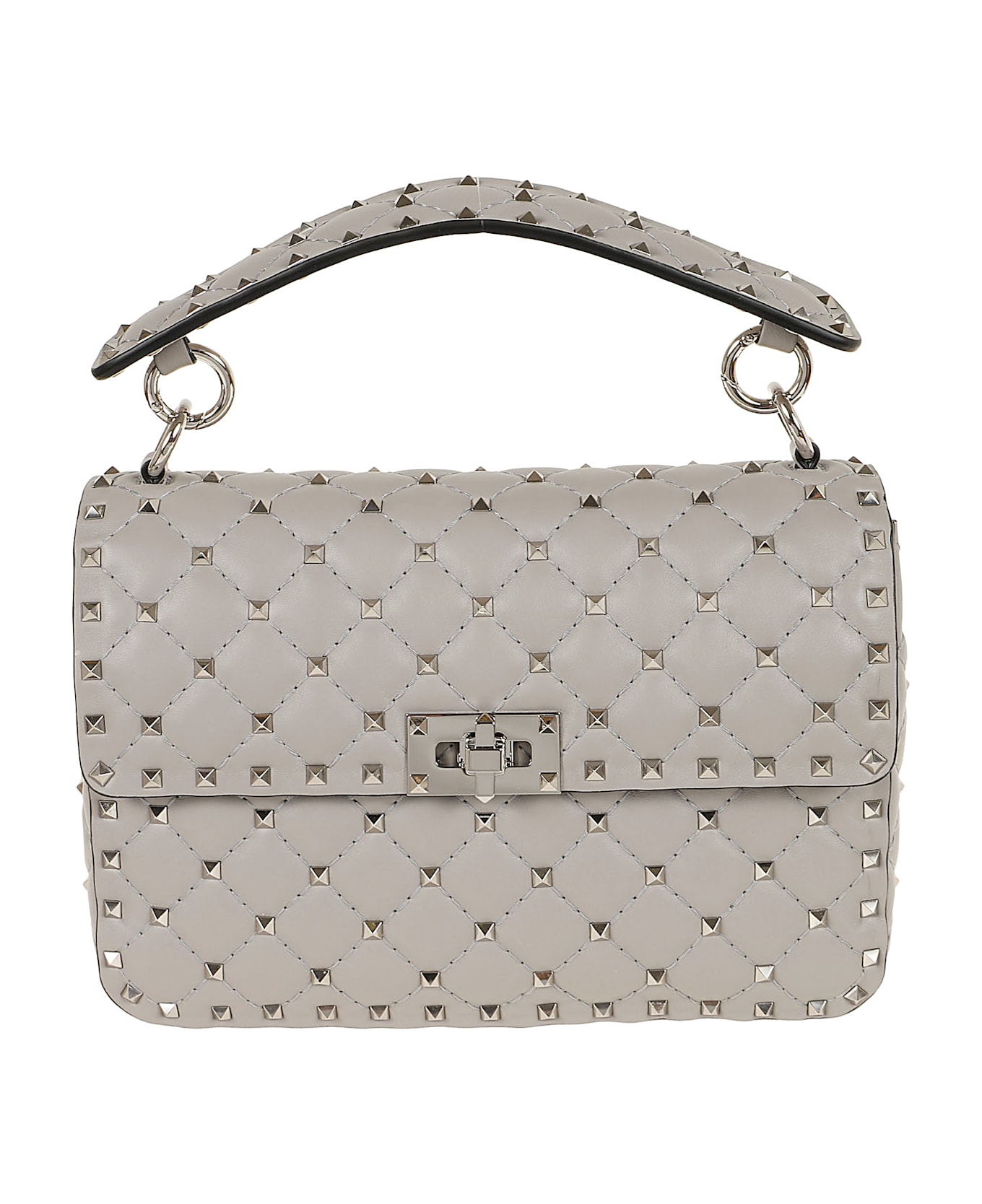 Valentino Garavani Medium Shoulder Bag | Rockstud Spike - Wrl Dove Grey