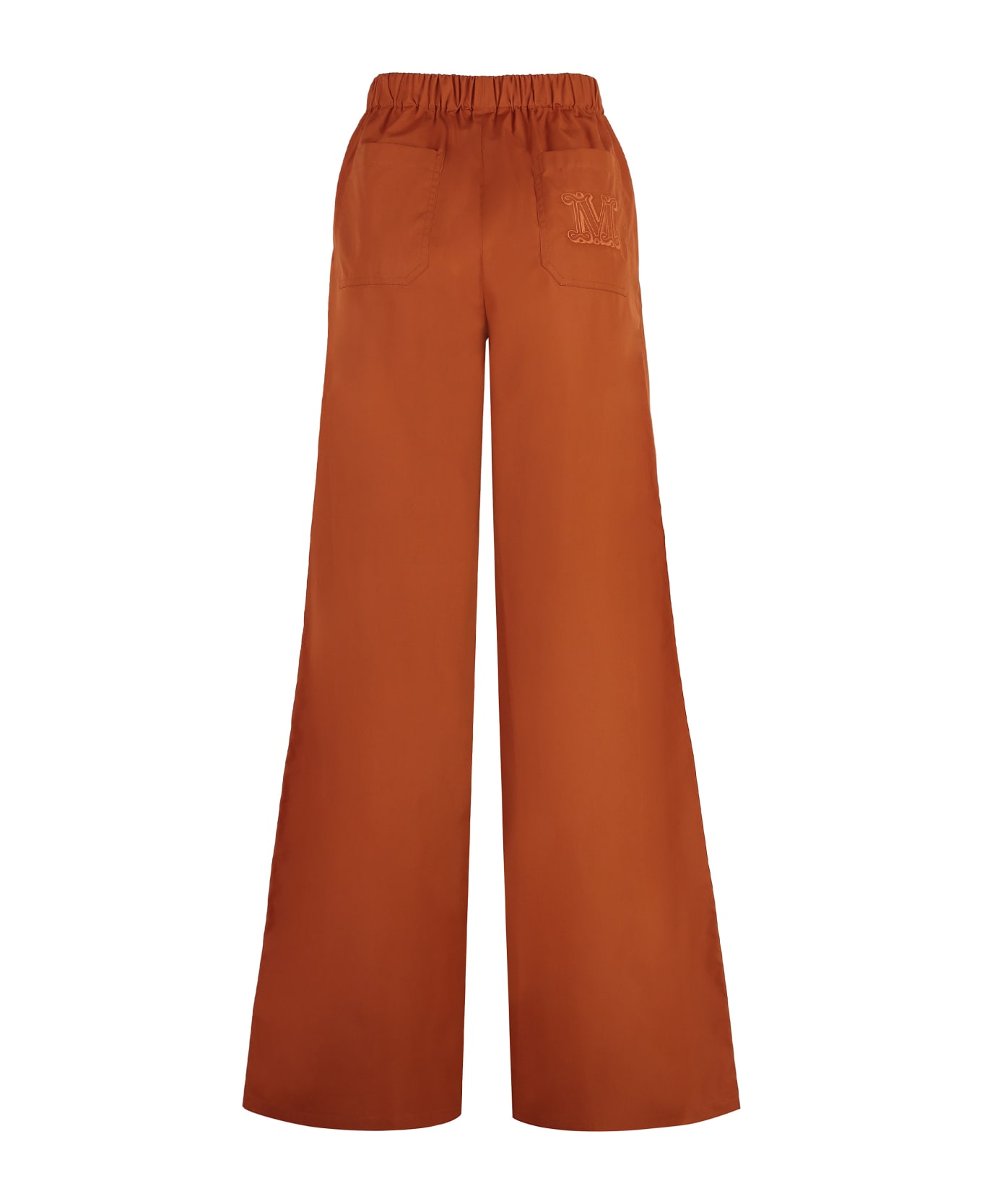 Max Mara Navigli Cotton Trousers - Orange ボトムス