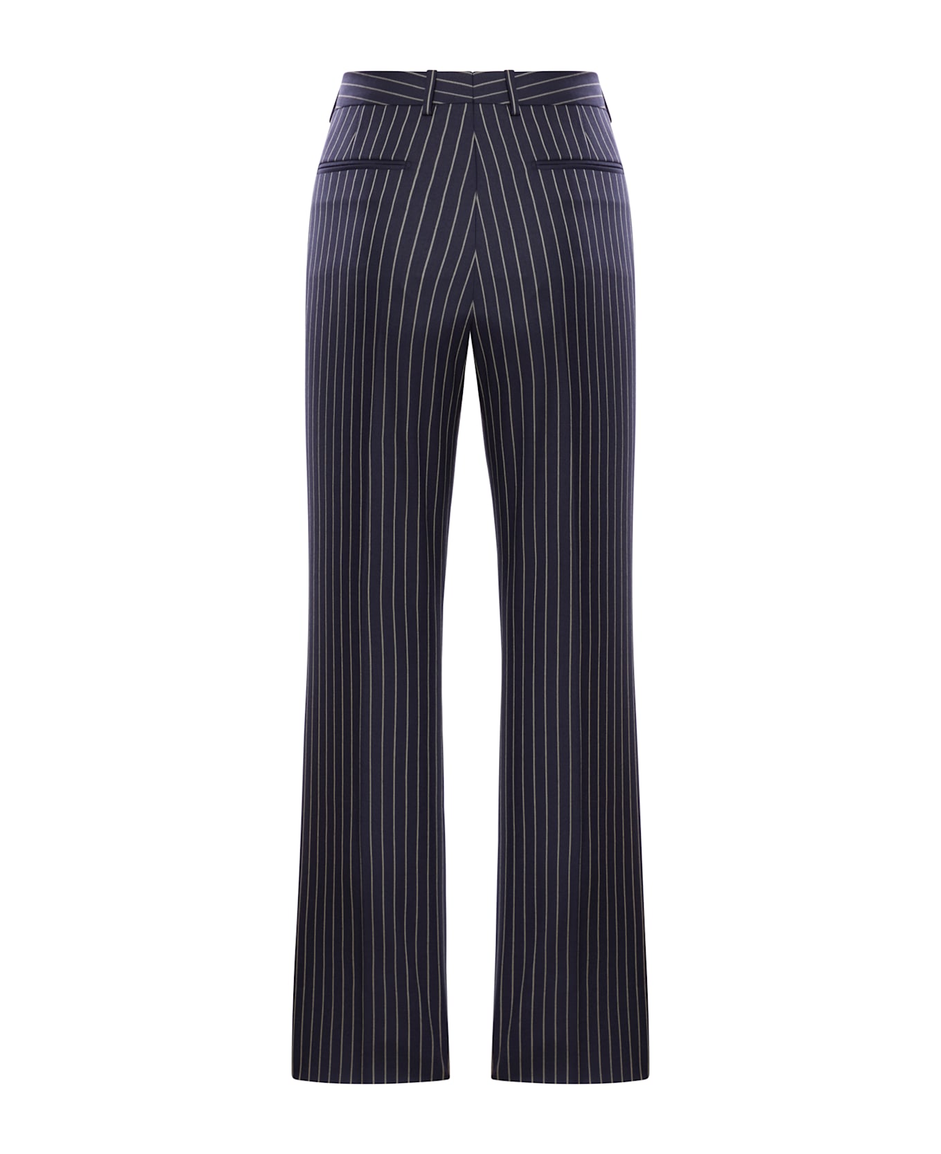 Tom Ford Striped Wool Trousers - Blue
